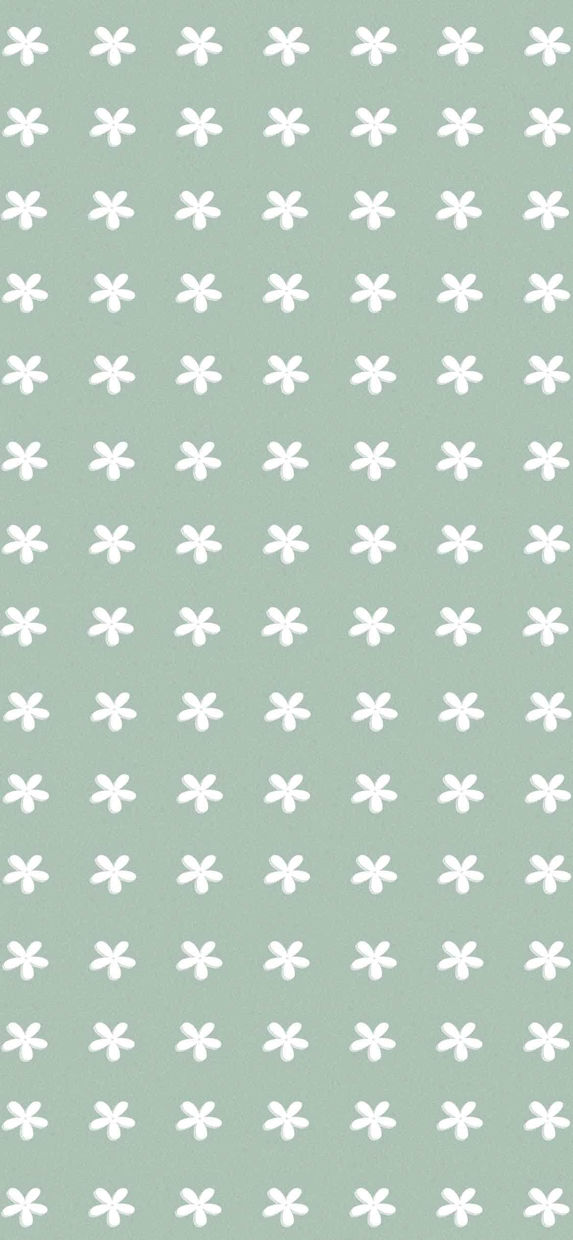 Sage Green Aesthetic Wallpaper, Flower Sage Green Wallpaper for Phone Wallpaper