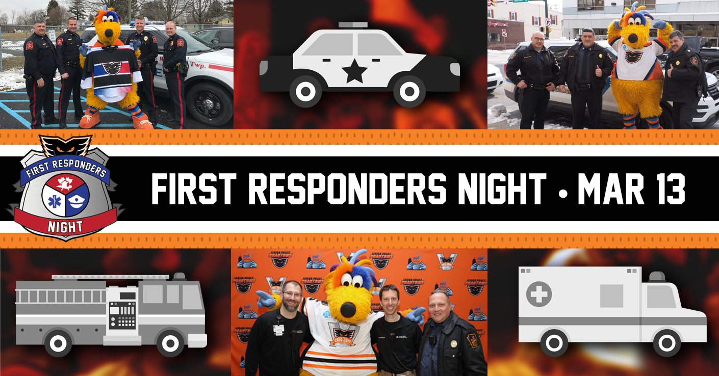 Submit Your First Responder Photo for Phantoms First Responders Night on March 13! Valley Phantoms