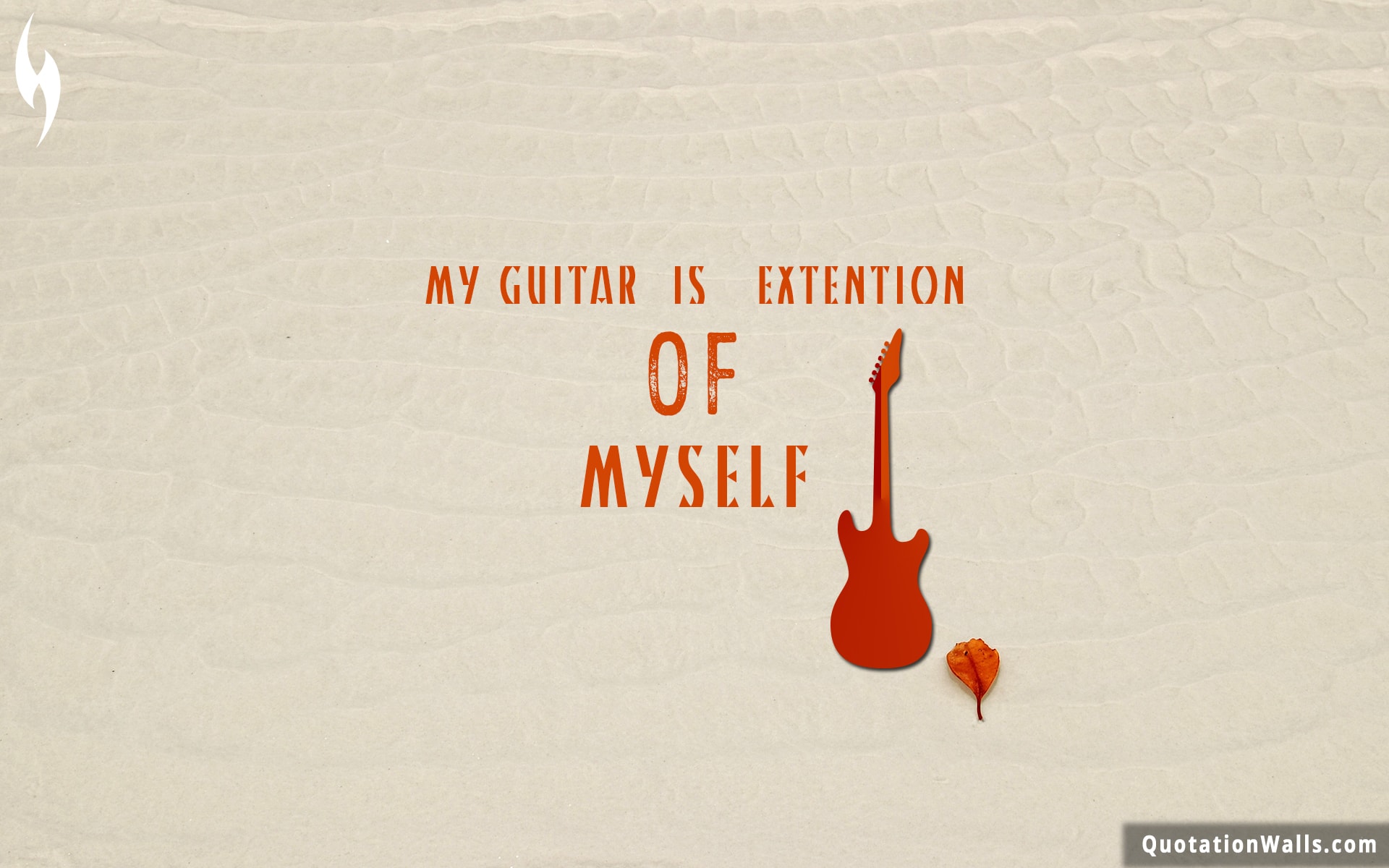 Guitar Is Extension Of Myself Life Wallpaper for Mobile