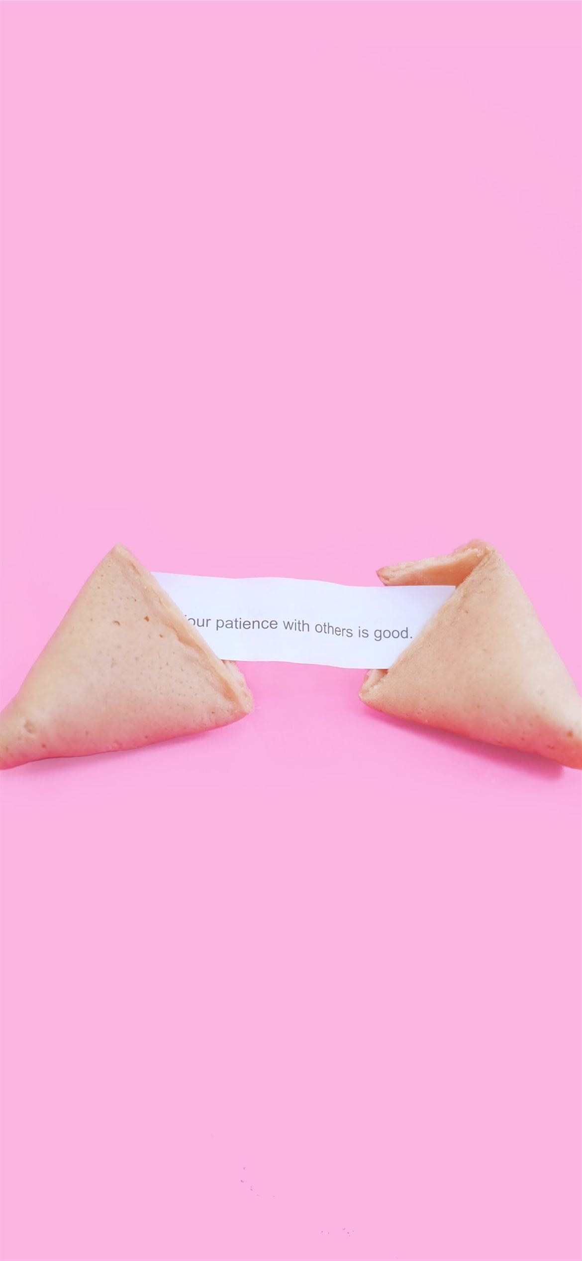 fortune cookie with Patience with others is good m. iPhone 12 Wallpaper Free Download