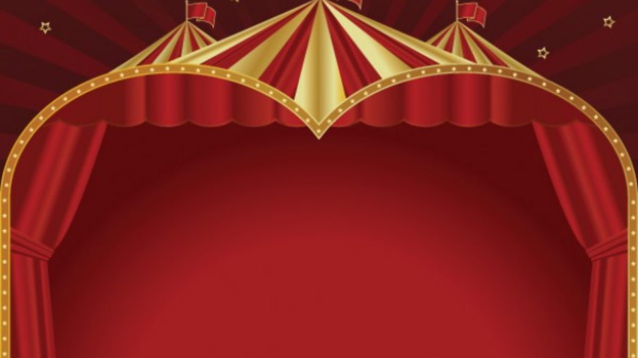 Royal Red Circus Tent Background