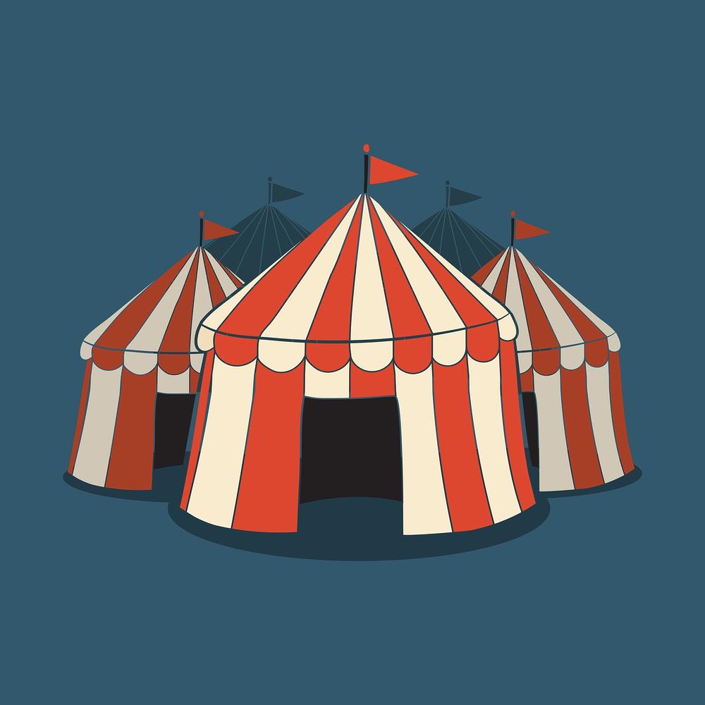 Vintage Carnival Tent Image Wallpaper