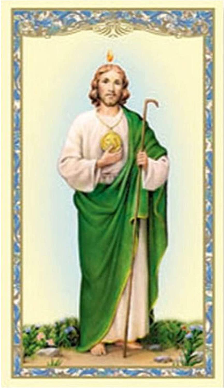 Amazon.com, Saint Jude Religious Holy Card- Cardstock Card with Prayer to St Jude on the back (10 pack), Office Products
