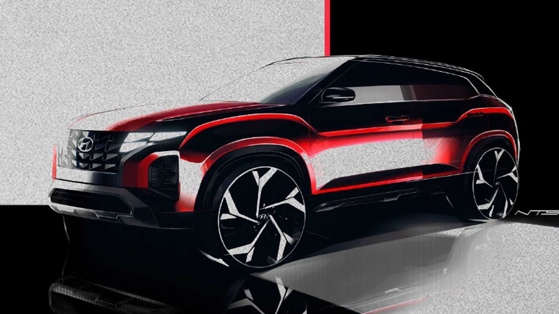 Hyundai Creta Facelift Teased With Tucson Inspired Design