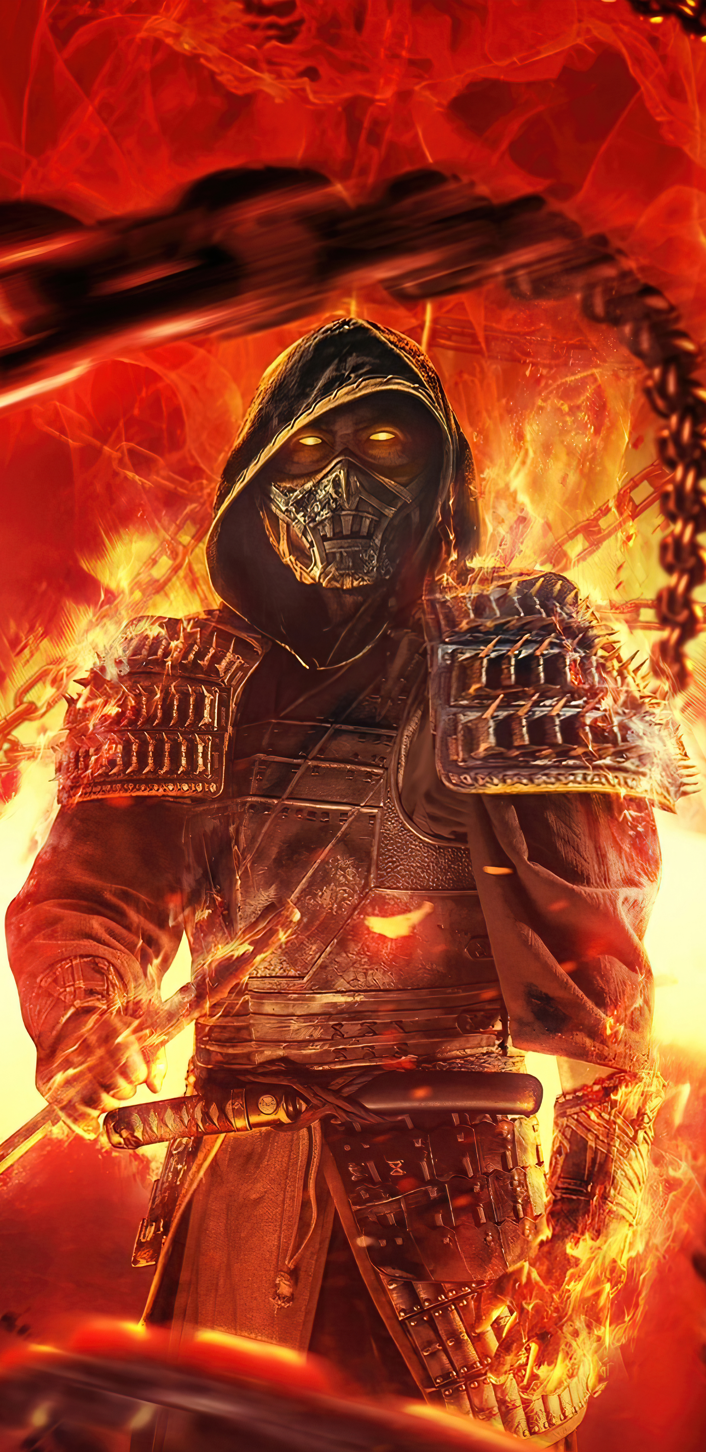 Scorpion From Mortal Kombat 4k Samsung Galaxy Note 9, 8, S9, S8, SQHD HD 4k Wallpaper, Image, Background, Photo and Picture