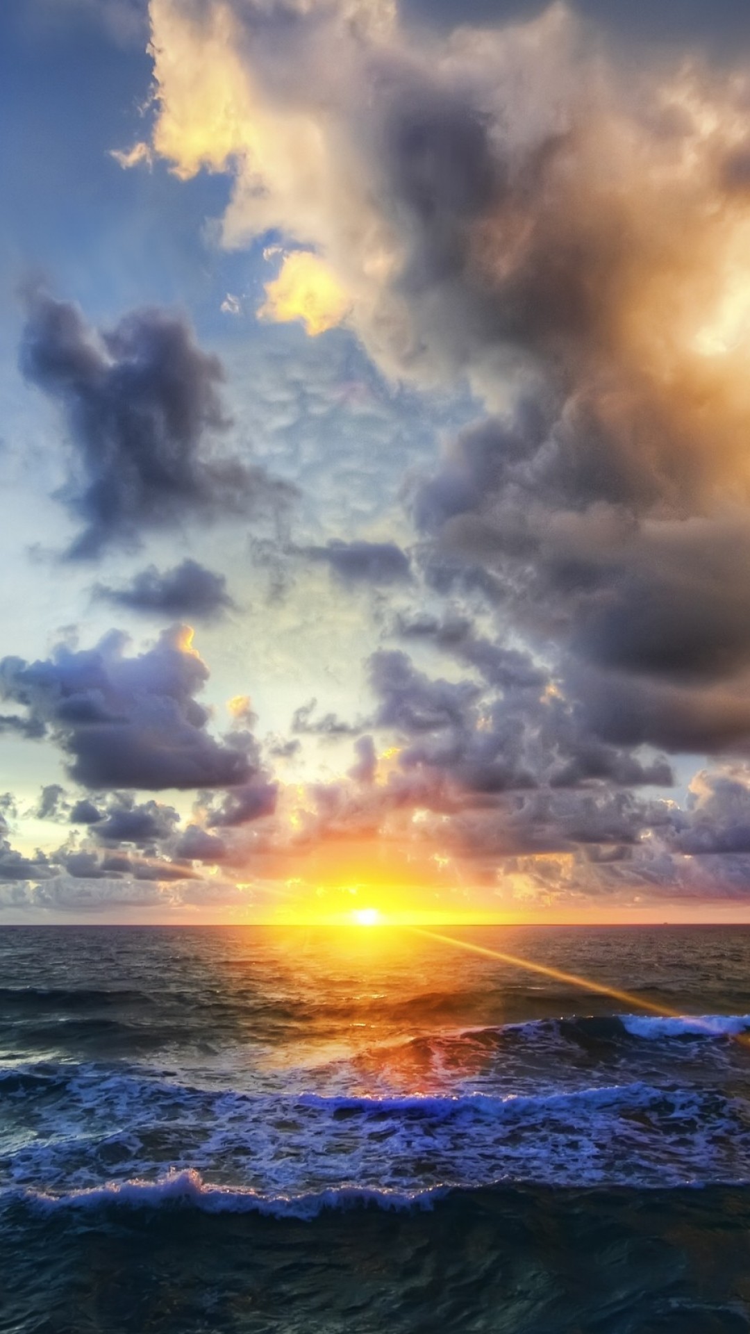 Beautiful Ocean Sunrise HD Wallpaper iPhone 6 / 6S Plus