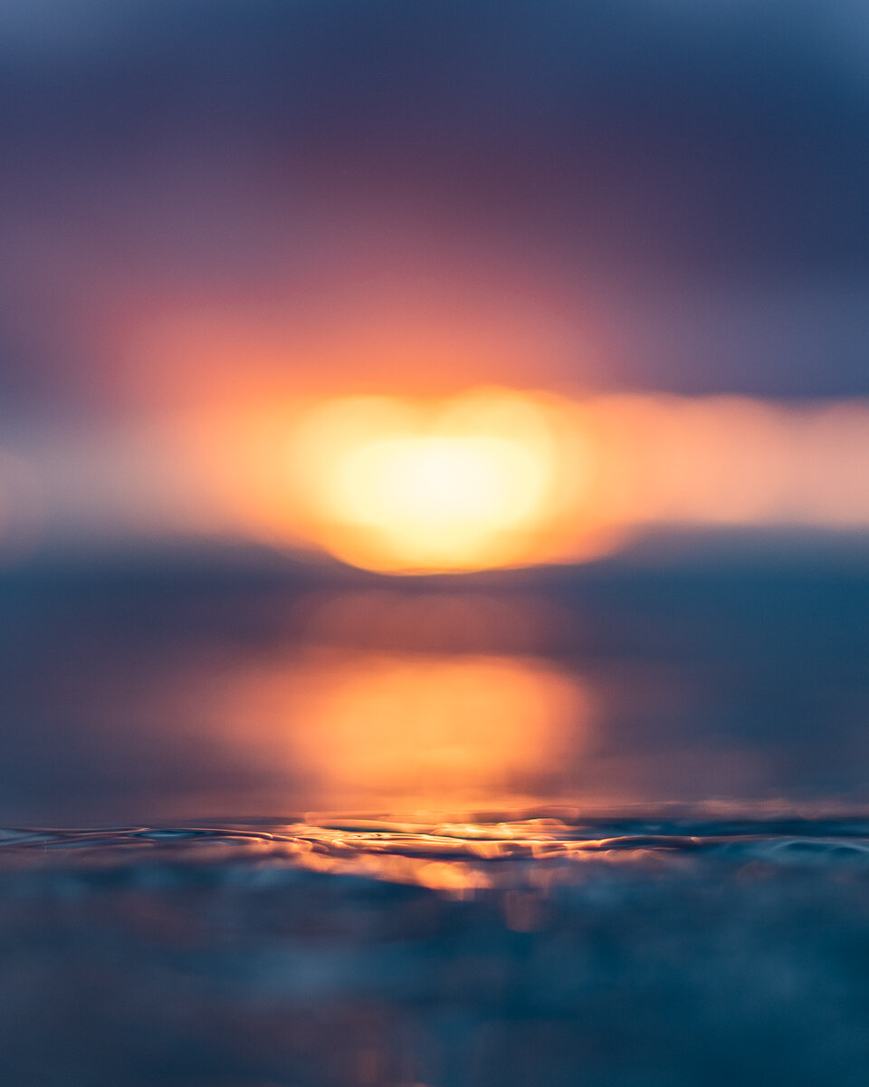 How to take beautiful abstract ocean sunrise and sunset photo