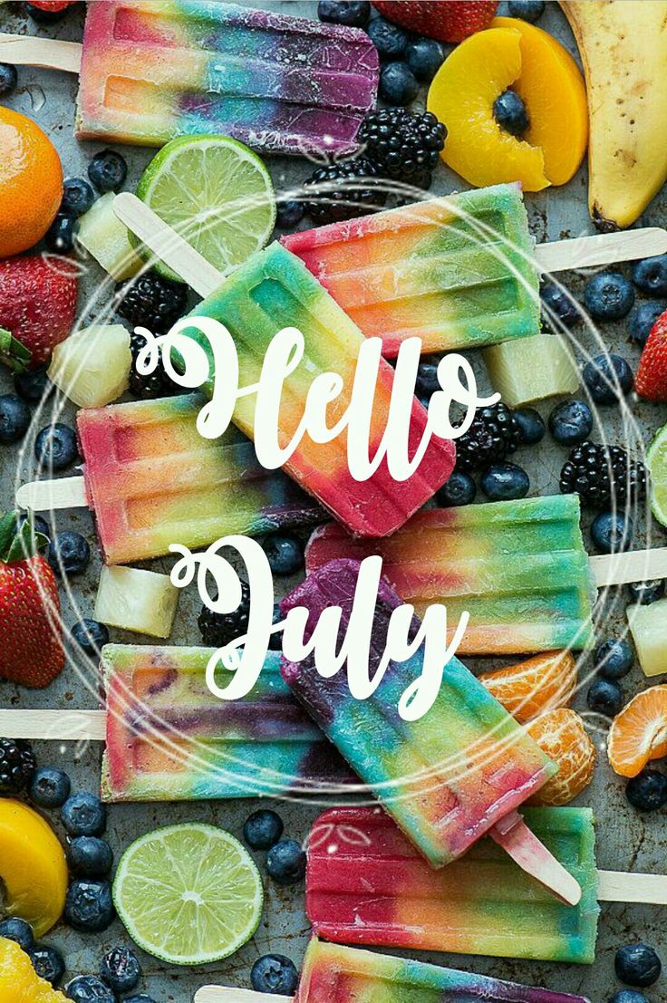 Hello July. Hello july, Calendar wallpaper, July
