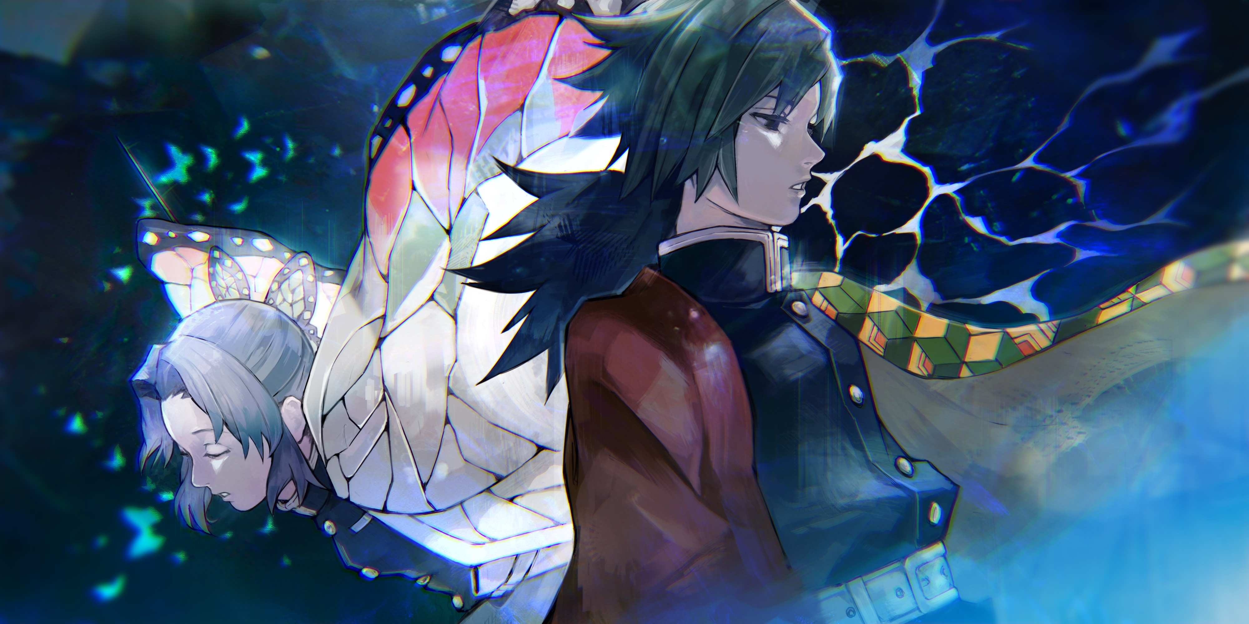 Shinobu and Giyuu Wallpaper