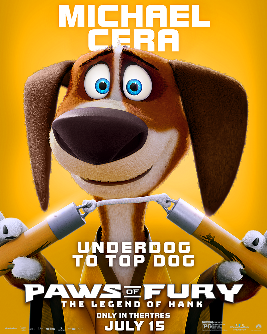Pics: PAWS OF FURY: THE LEGEND OF HANK New Character Posters Available • Hollywood Entertainment News