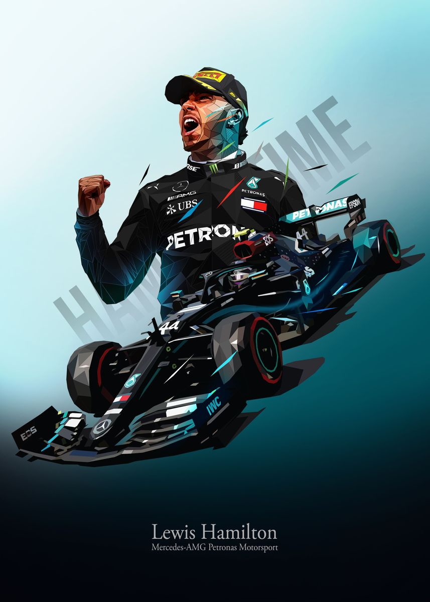 Lewis Hamilton 2020' Poster by pxlG. Displate. Lewis hamilton, Lewis hamilton formula 1, Hamilton