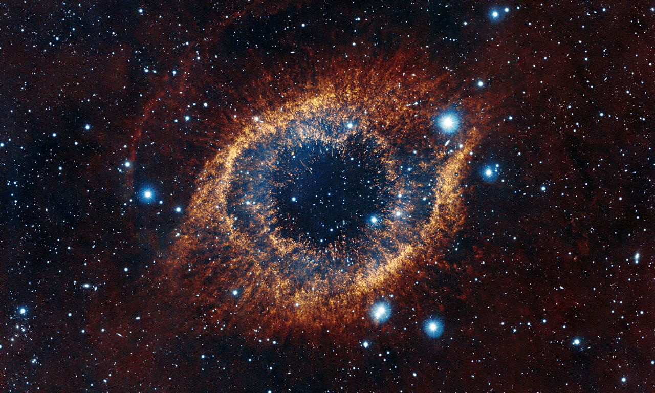 Download Wallpaper Helix Nebula (Eye of God) (1366x768). The Wallpaper, photo