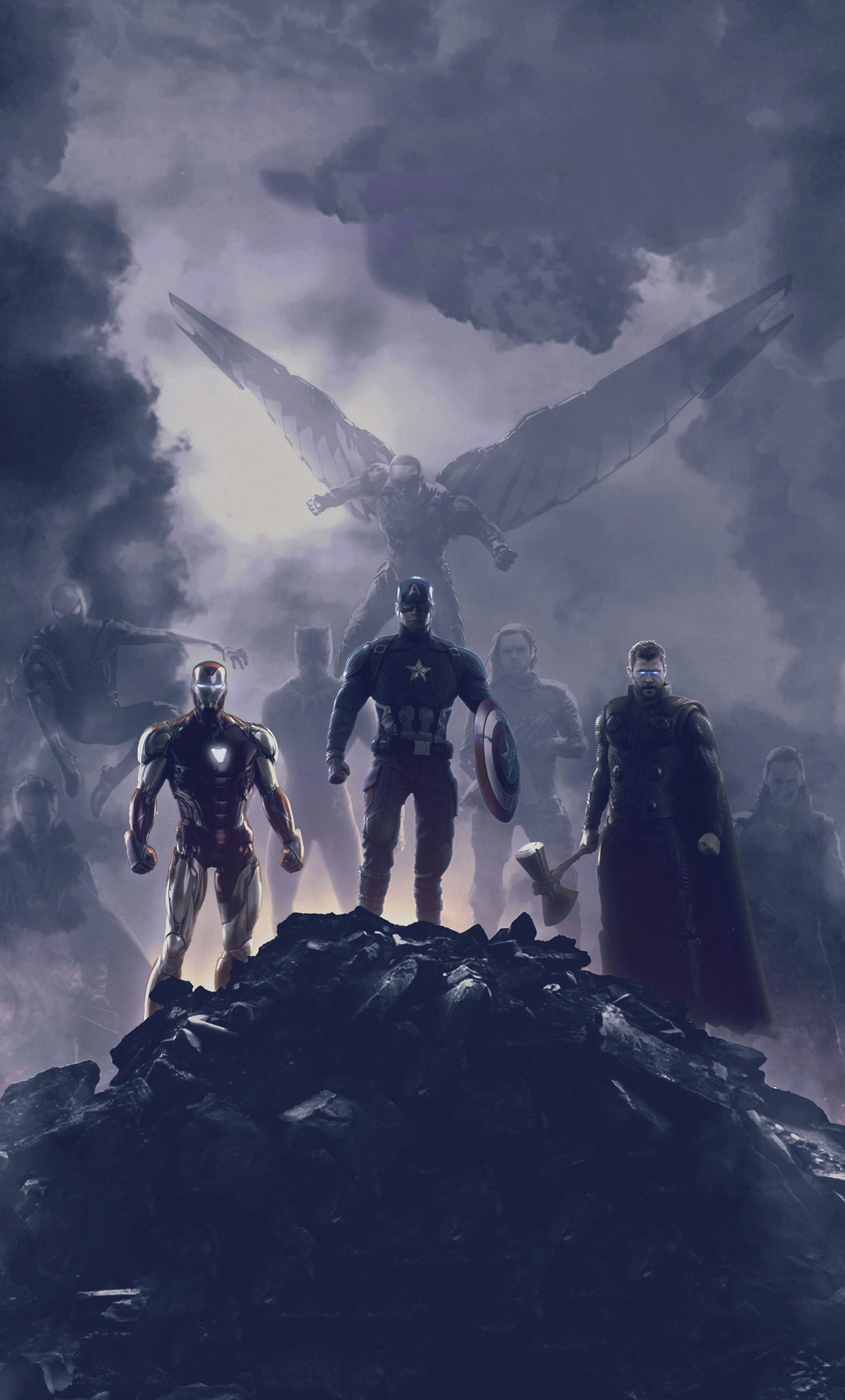 Avengers Endgame Trinity 2019 iPhone HD 4k Wallpaper, Image, Background, Photo and Picture