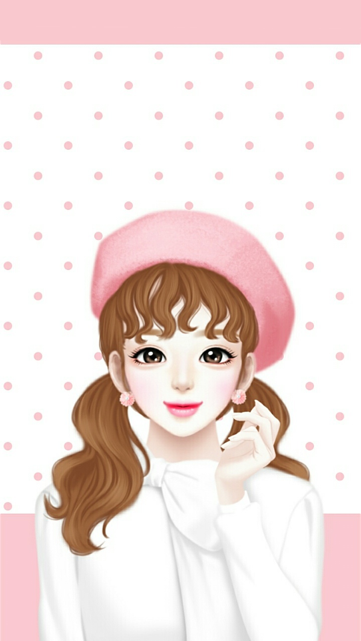 art, art girl, background, beautiful girl, beauty, cartoon, cute art, dots, drawing, Enakei, face, fashion, girl, illustration, illustration girl, iphone, pink, sweet girl, wallpaper, we heart it, lovely girl, beautiful art, pastel