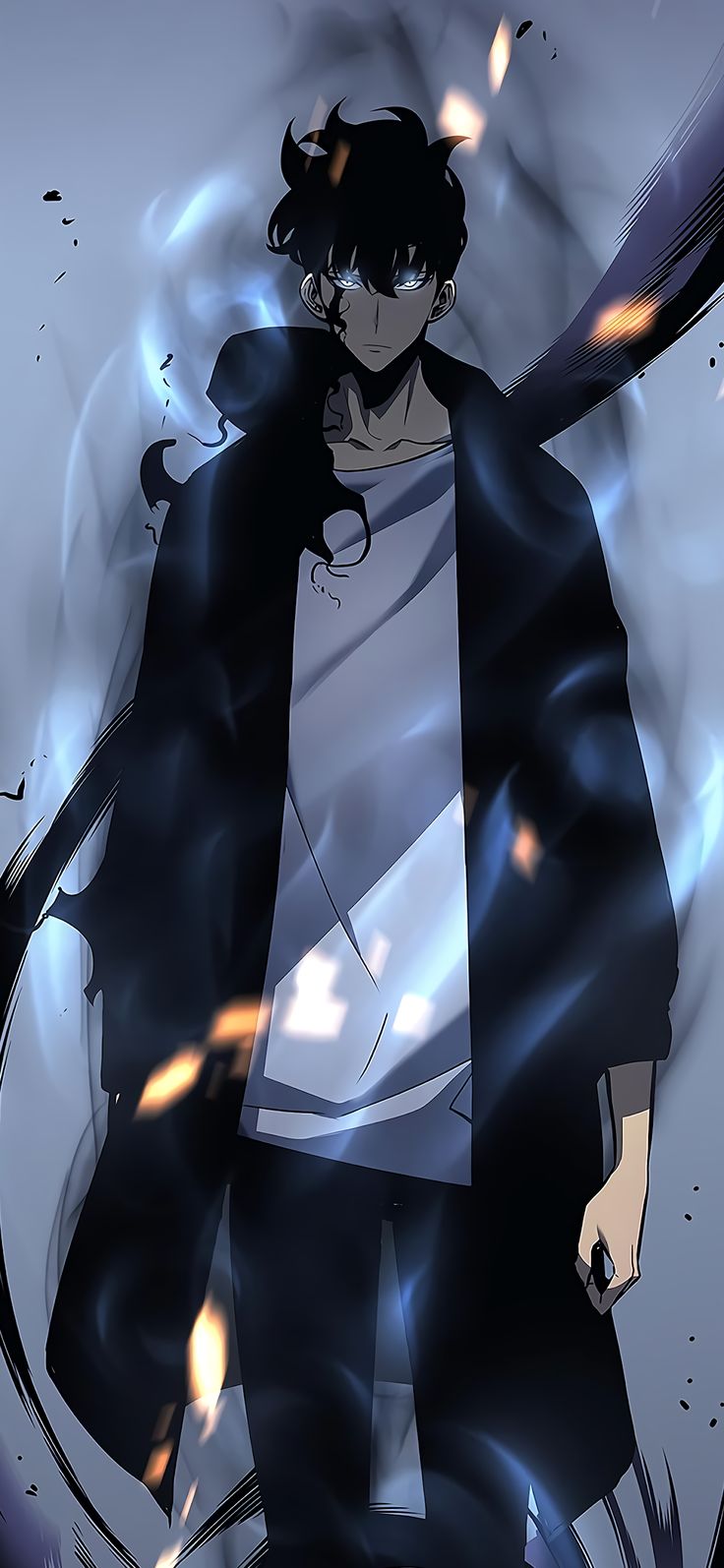 Sung Jin Woo Leveling Mobile Wallpaper. Anime Masculino, Dibujos De Anime, Personajes De Anime