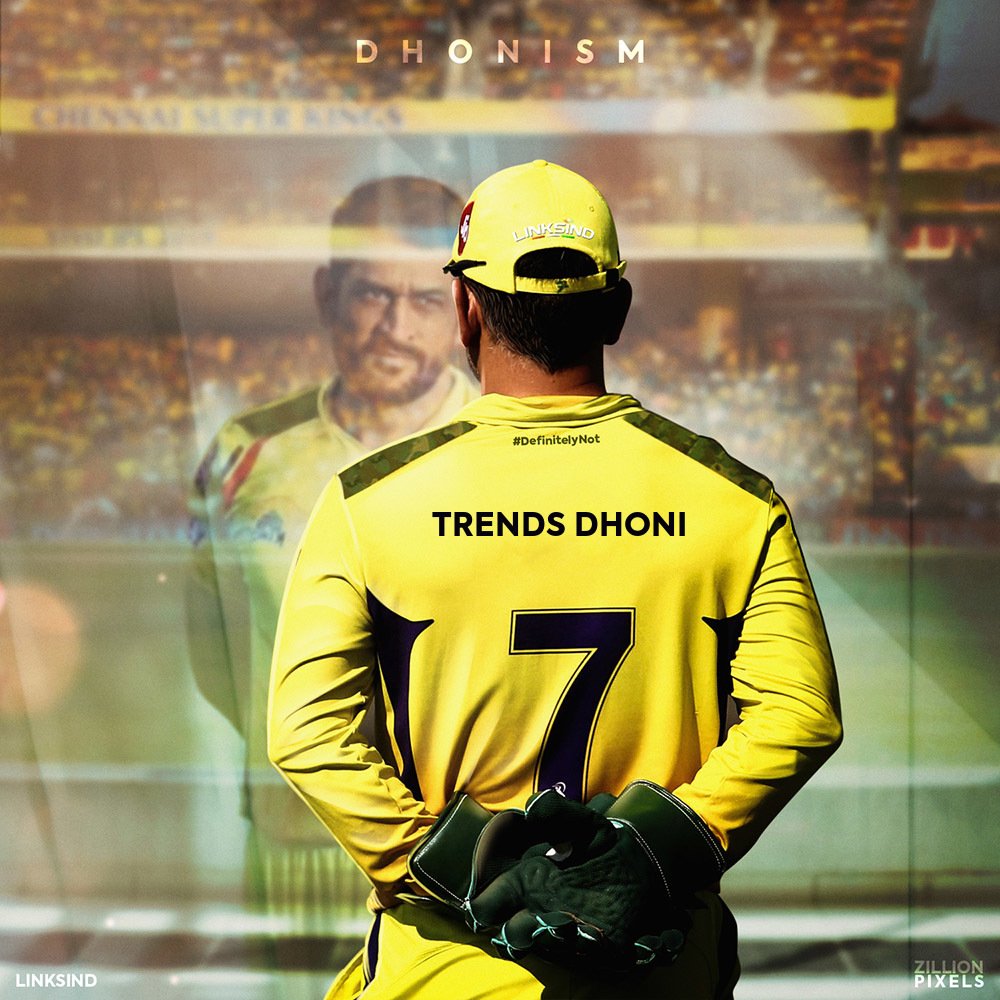 DHONI Trends™ your Name on our ICON MS Dhoni's jersey and spread forever ❤️