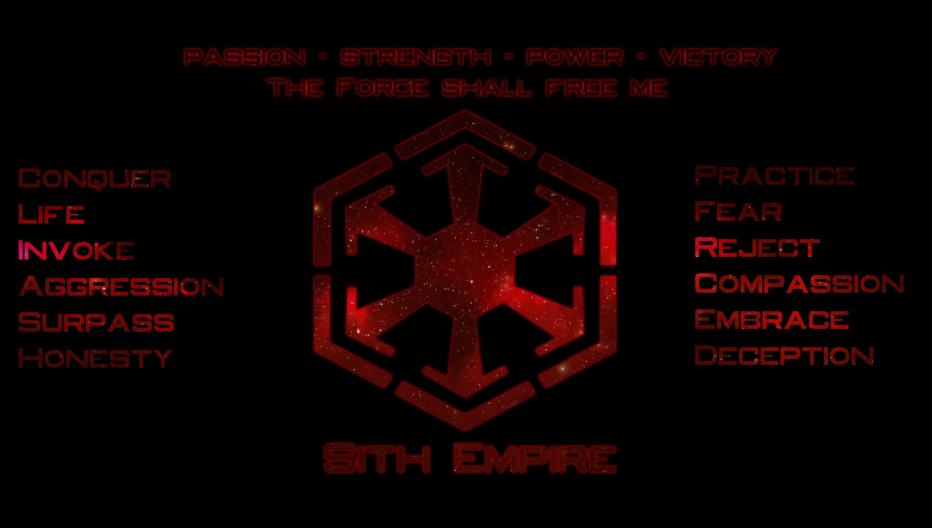 sith code wallpaper