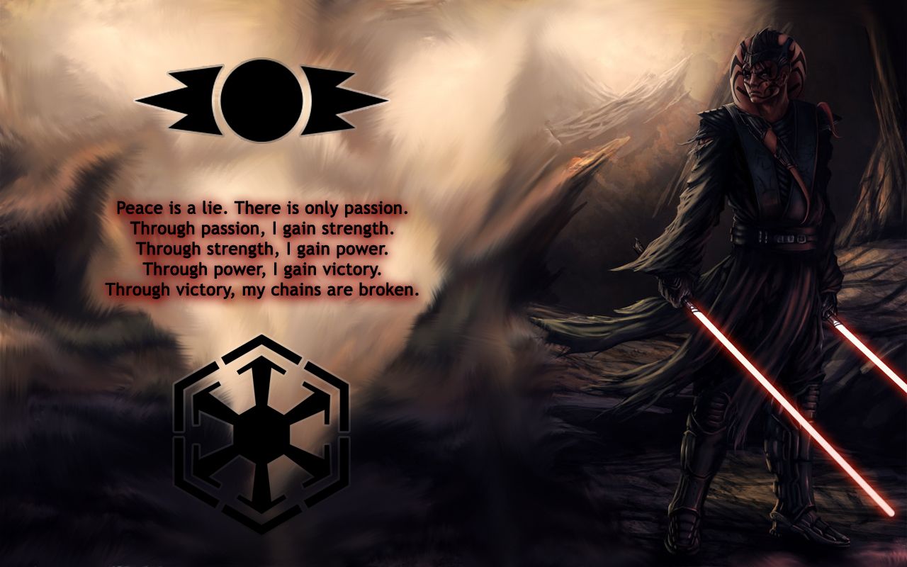 Sith ideology. Star wars sith, Star wars wallpaper, Star wars