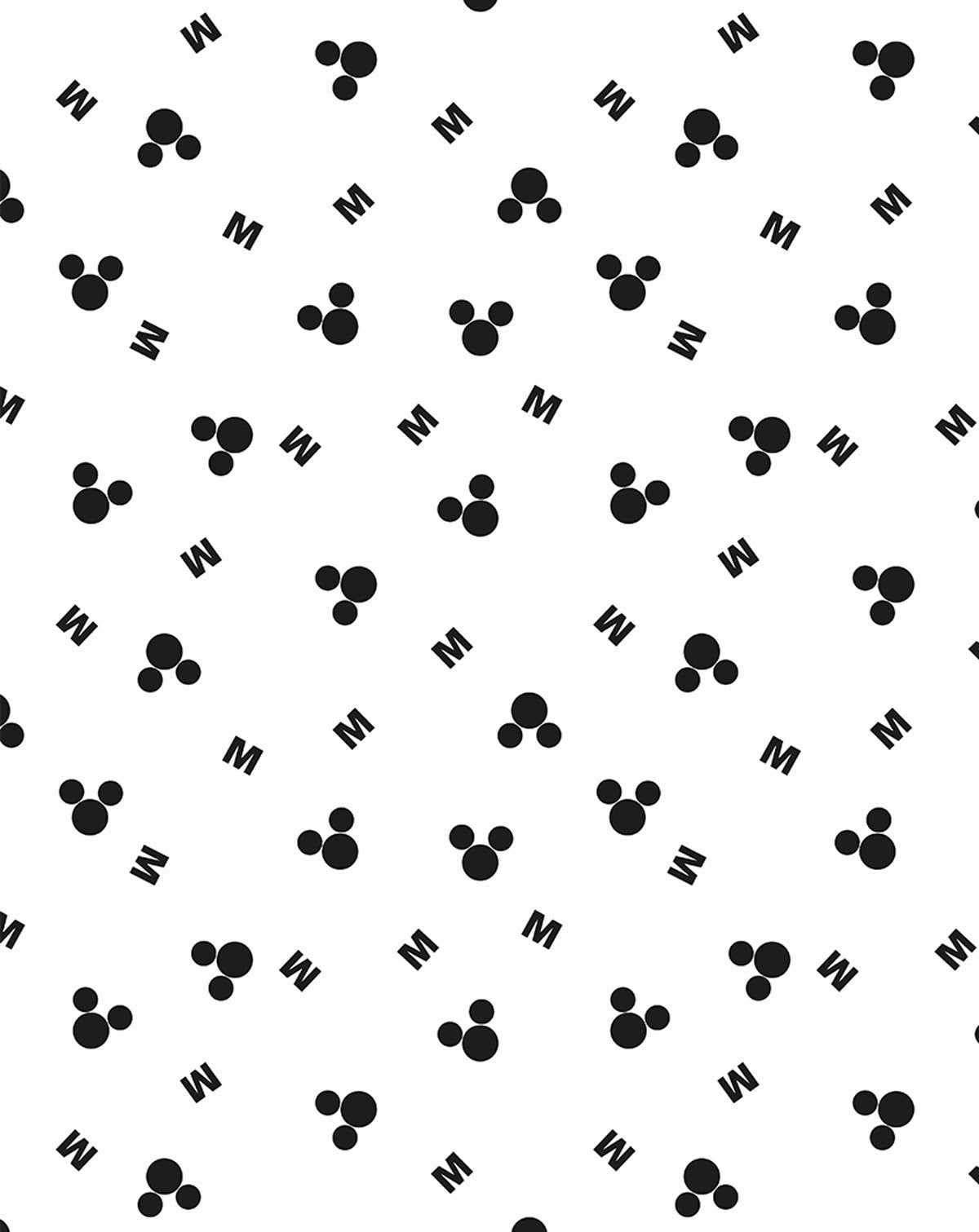 SHOP ¬©Disney Mickey Mouse Essence B&W Peel & Stick Removable Wallpaper