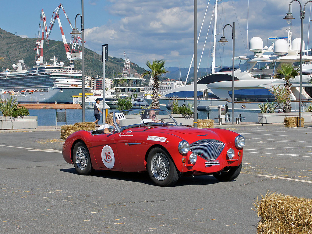 Austin Healey BN1. Rievocazione storica della Ponted