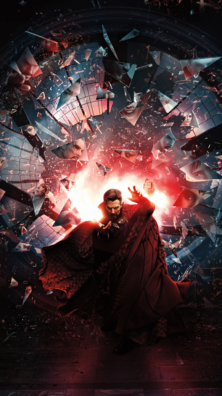 Download doctor strange in the multiverse of madness, movie poster, 2022 750x1334 wallpaper, iphone iphone 750x1334 HD image, background, 27785