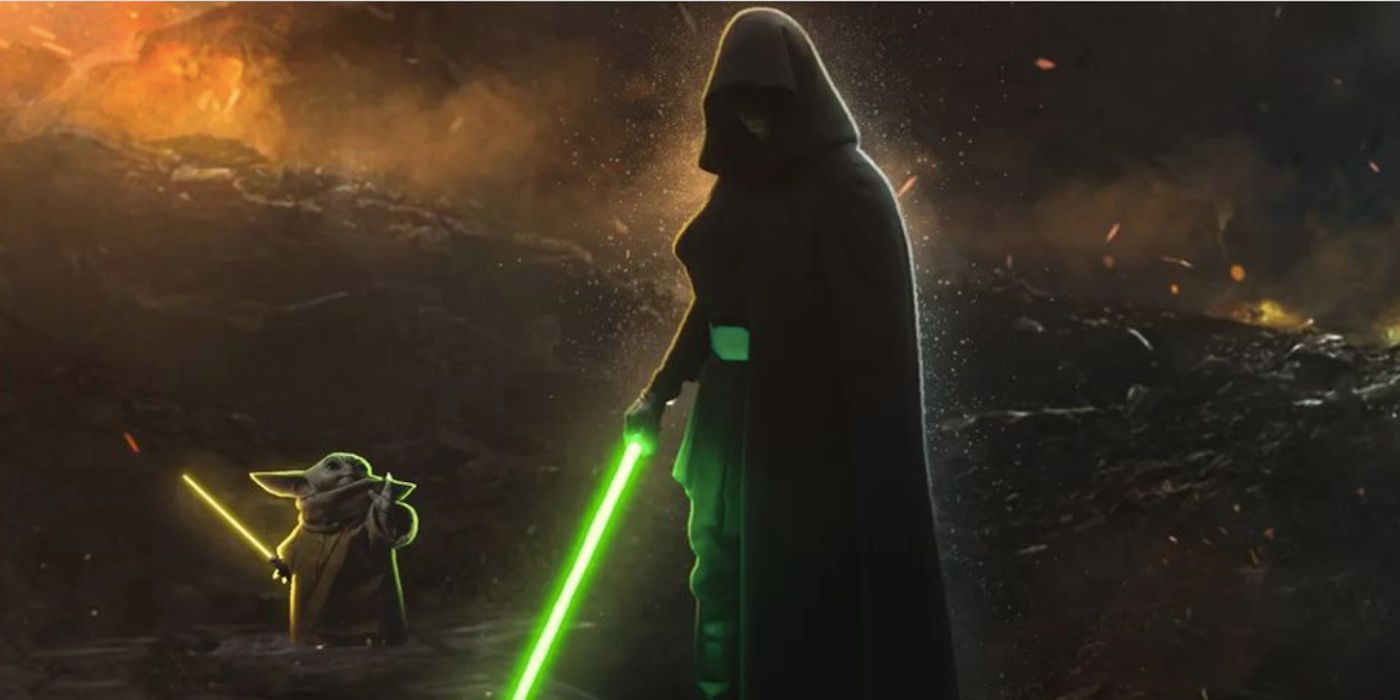 What Mandalorian Season 3 Could Look like if Baby Yoda Stayed With Luke