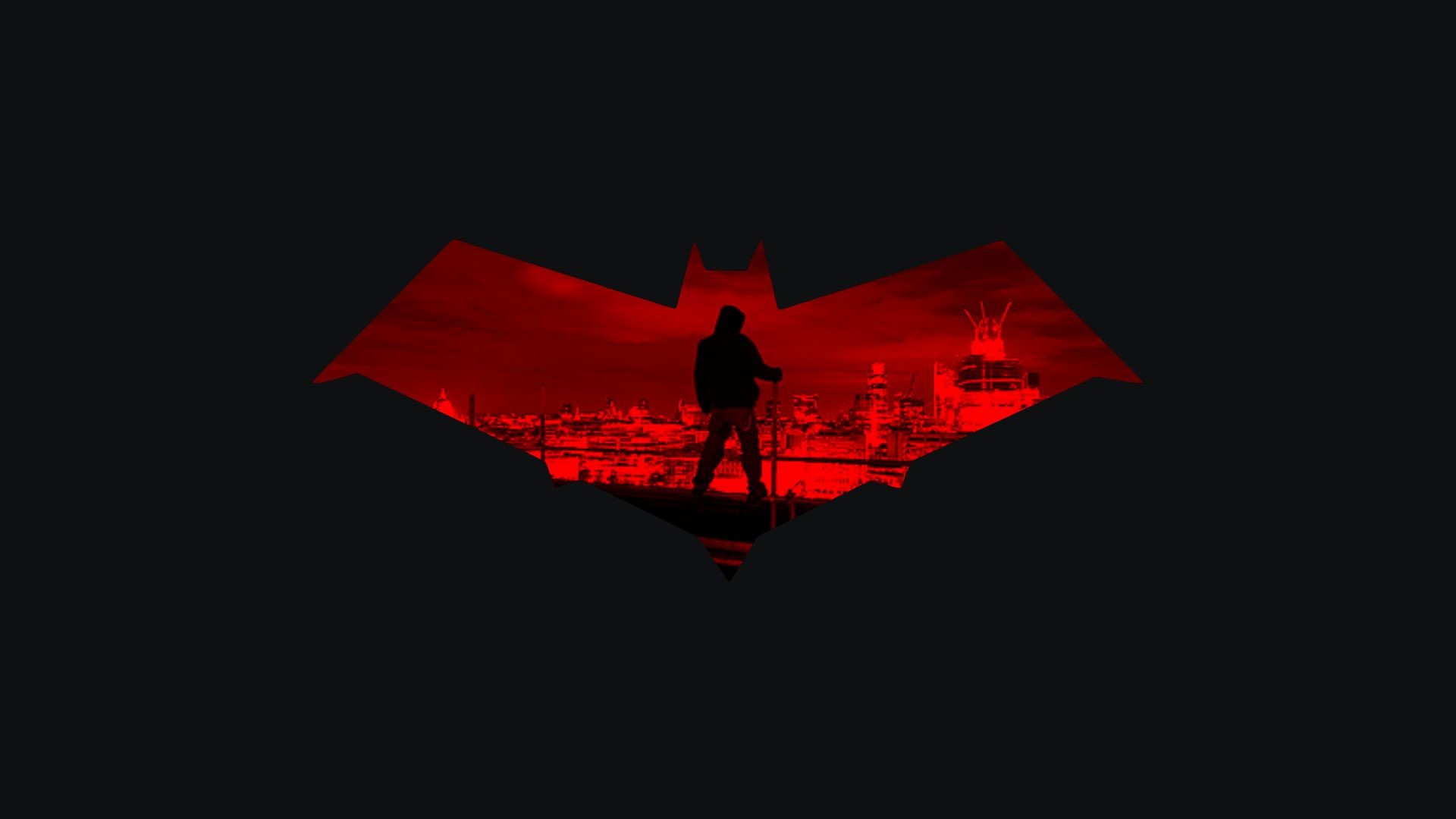 red hood symbol wallpaper