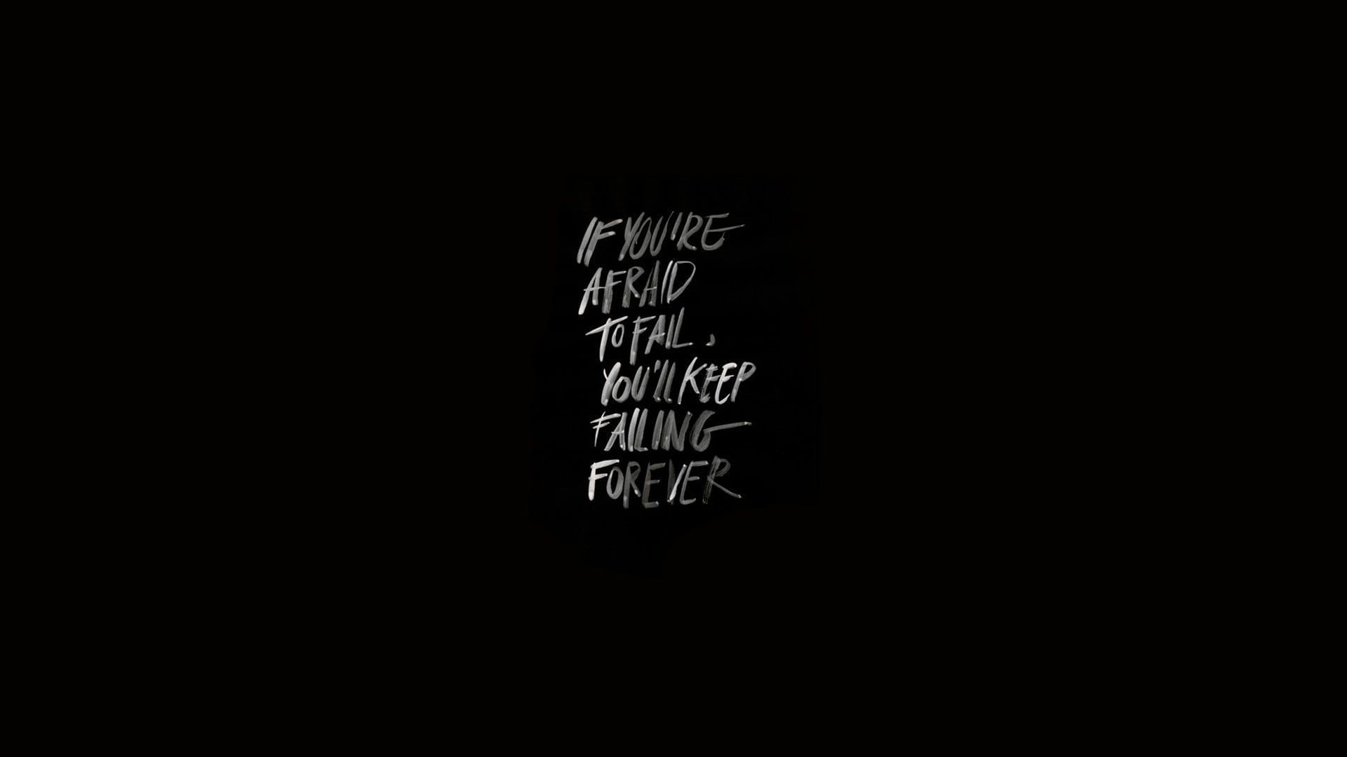 Dark Typography Wallpaper