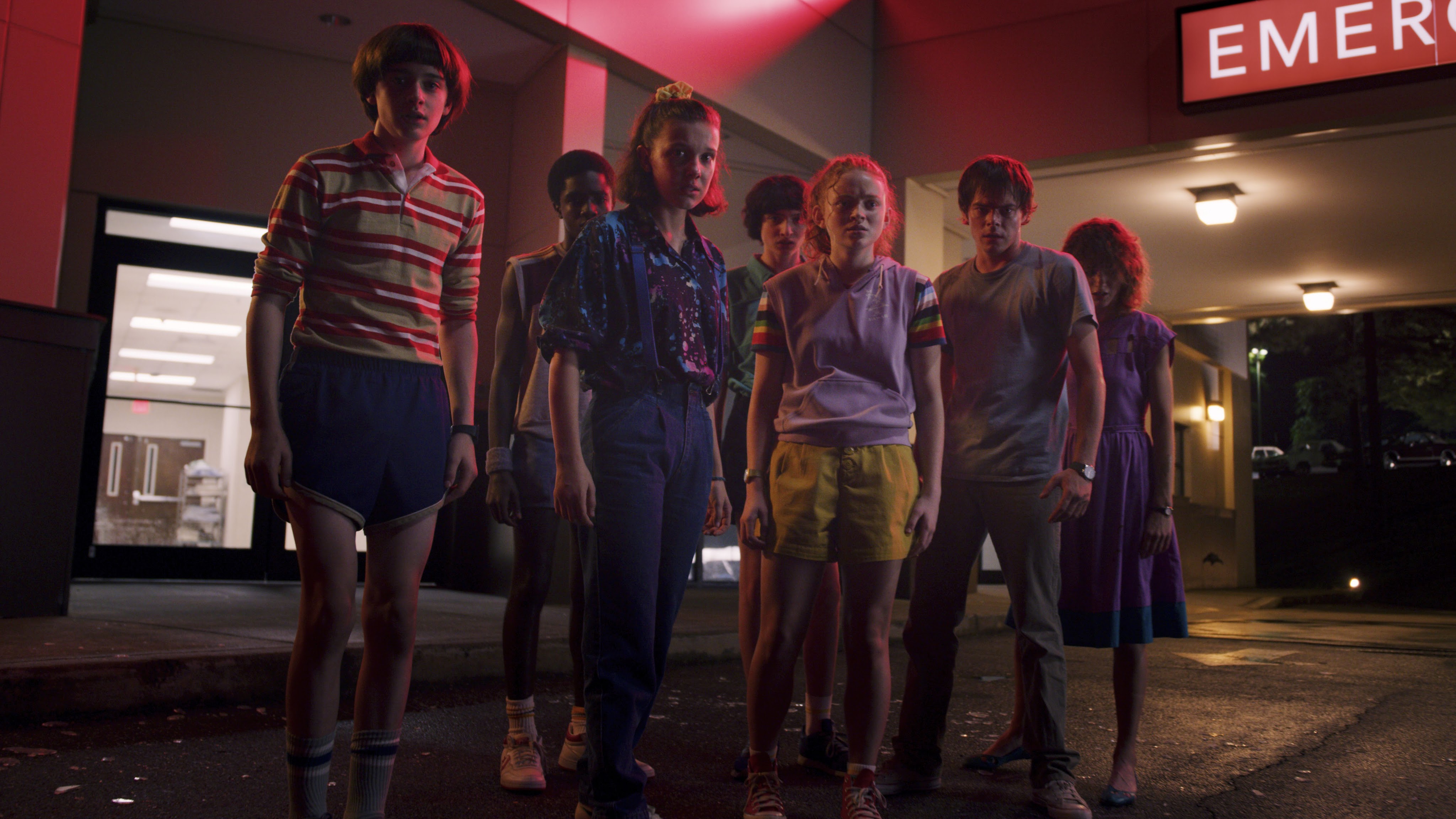 Stranger Things Season 3 Characters 8K Wallpaper