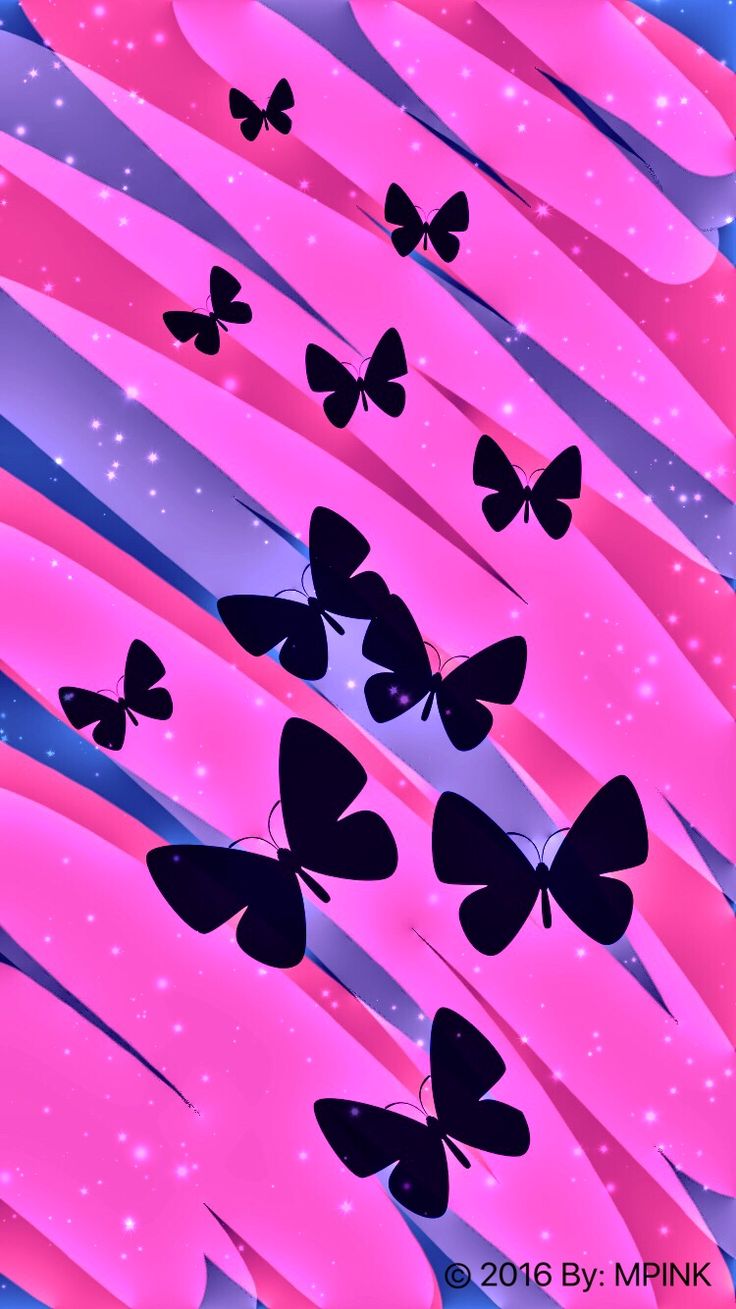 Butterfly Garden Wallpaper Created By Me. Color wallpaper iphone, Butterfly wallpaper, Cute patterns wallpaper