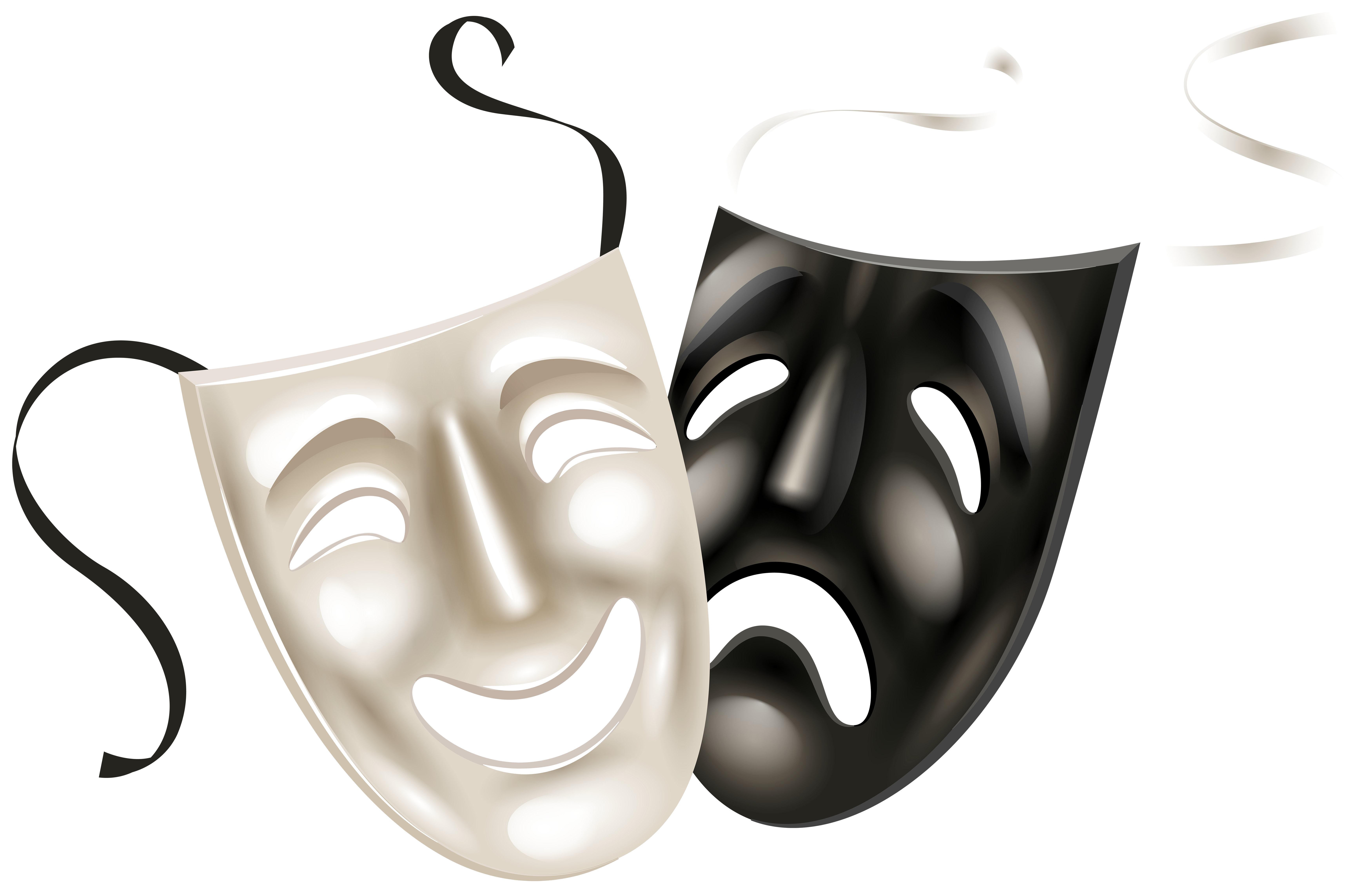 Theater Masks PNG Clip Art PNG Image​-Quality Image and Transparent PNG Free Clipart. Theatre masks, Free clip art, Carnival masks