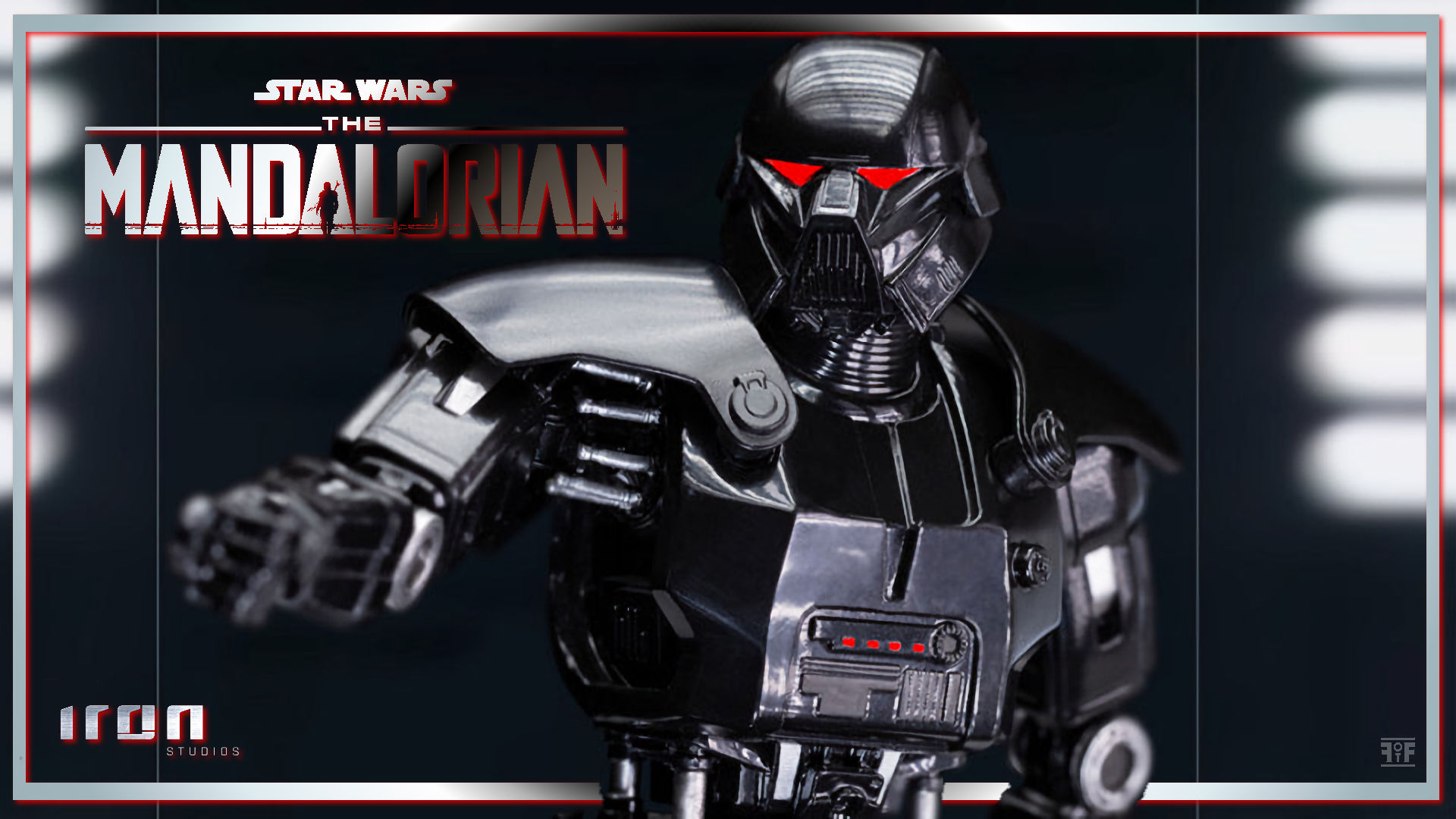 First Look. Dark Trooper (The Mandalorian) Statue By Iron Studios of the Force