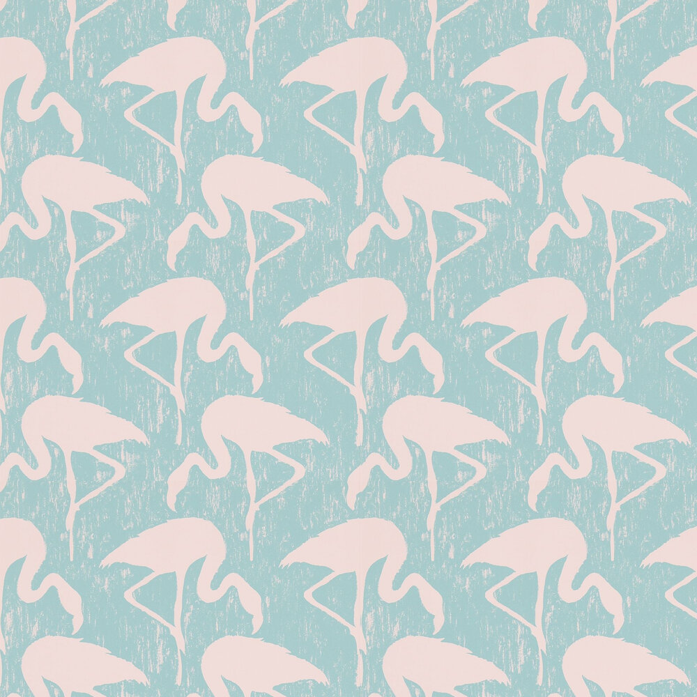 Flamingos by Sanderson / Pink, Wallpaper Direct