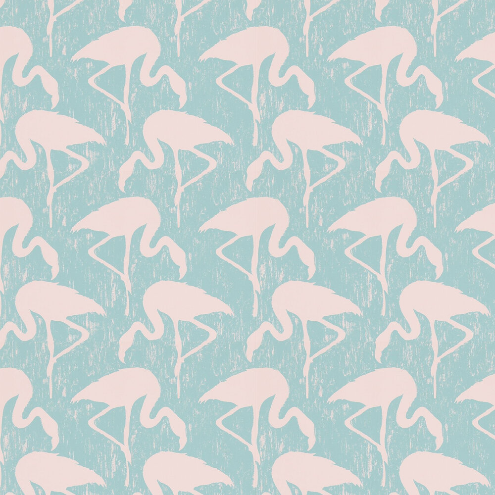 Flamingos by Sanderson / Pink, Wallpaper Direct