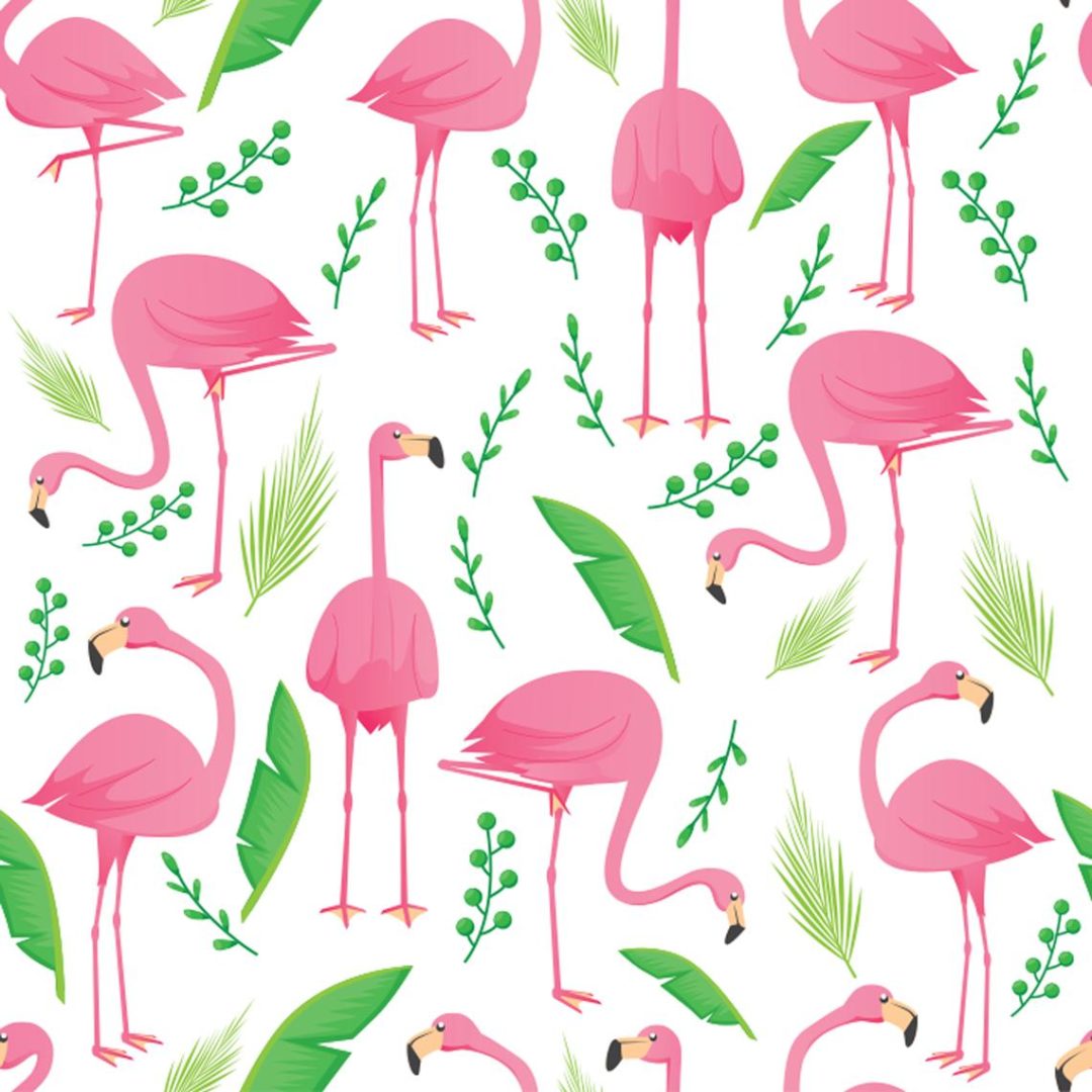 Pink Flamingo Wallpaper And Stick Or Non Pasted