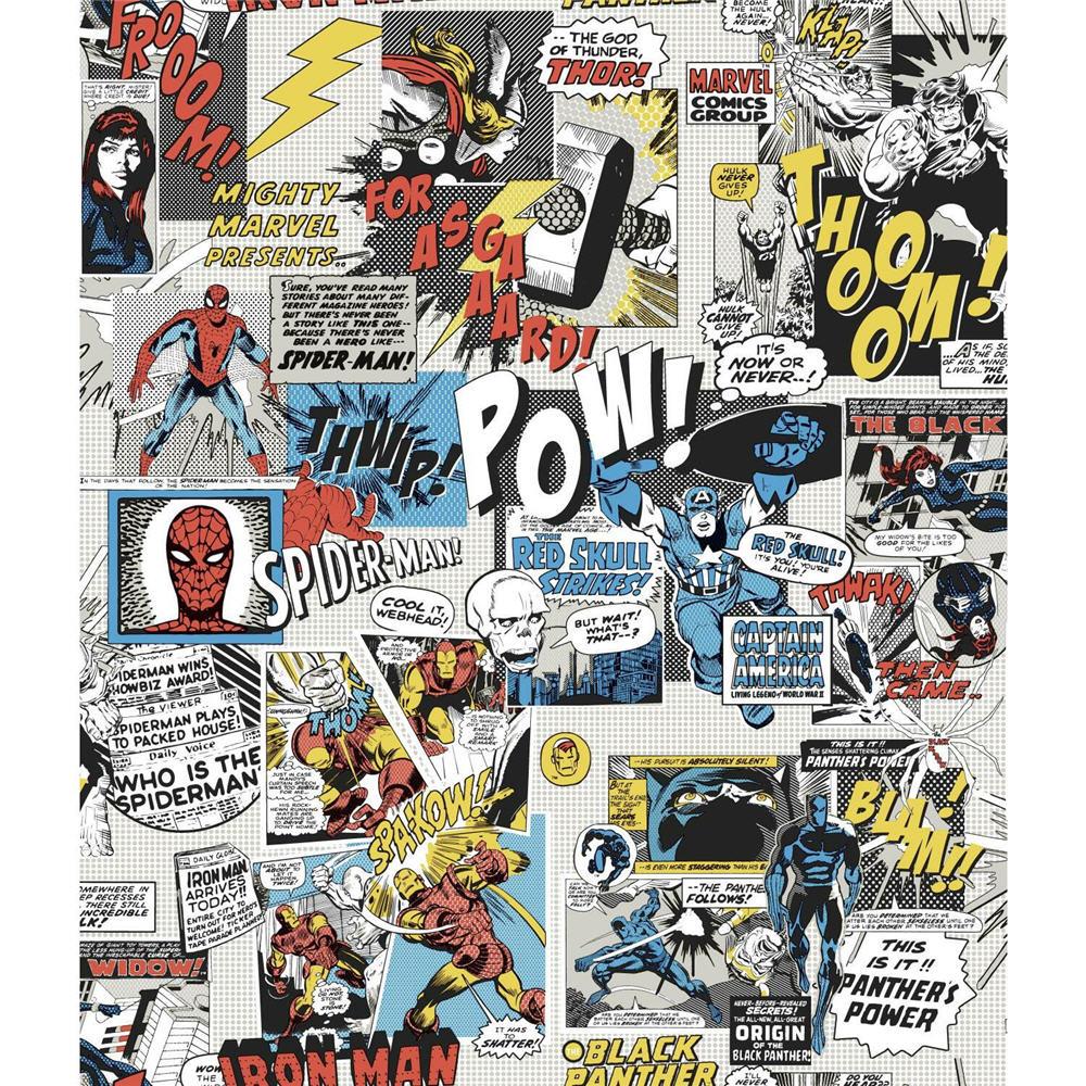 York Wallcoverings Marvel Comics Pow! Wallpaper in the Wallpaper department at Lowes.com