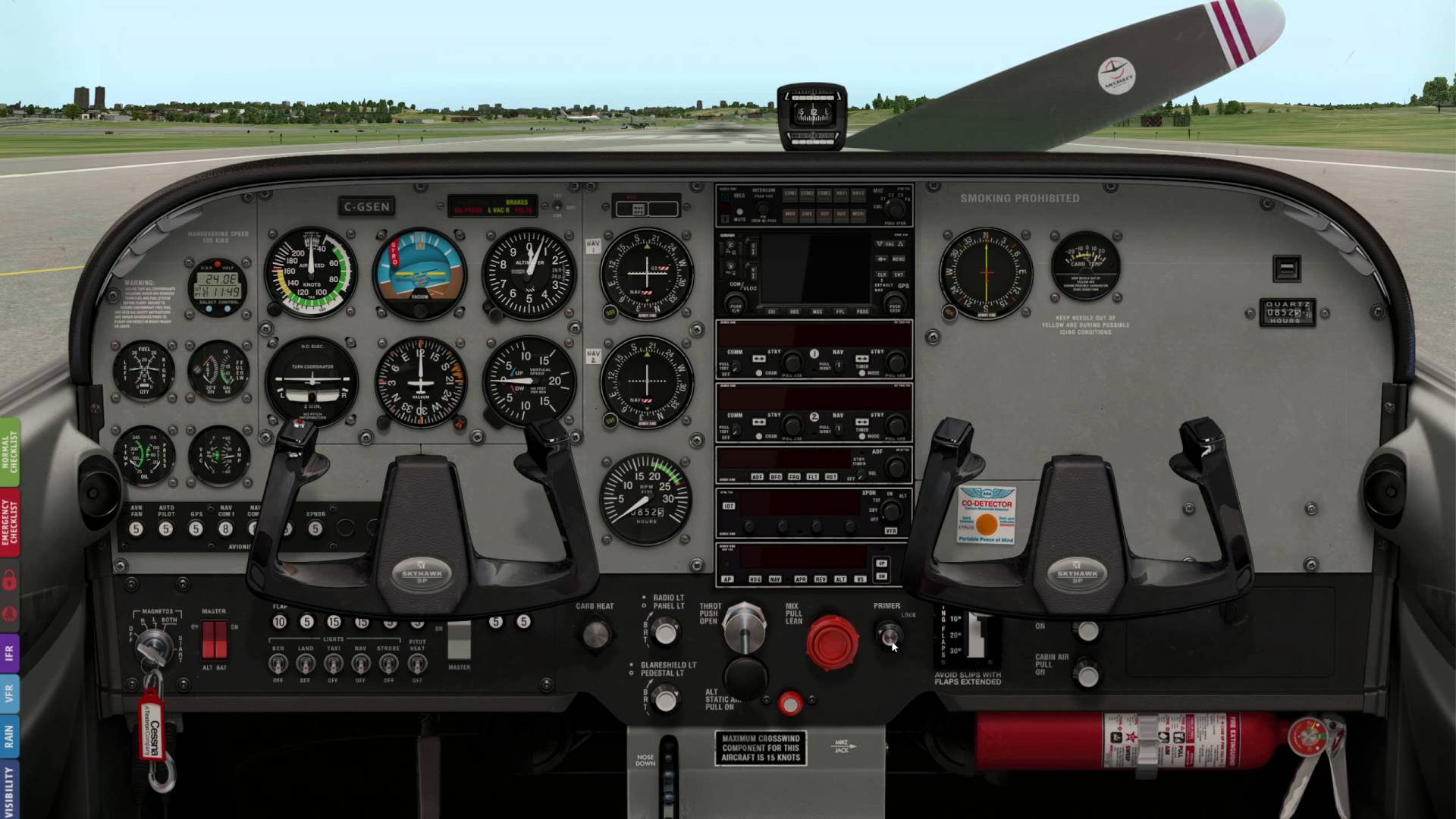 Light Aircraft Cockpit Image