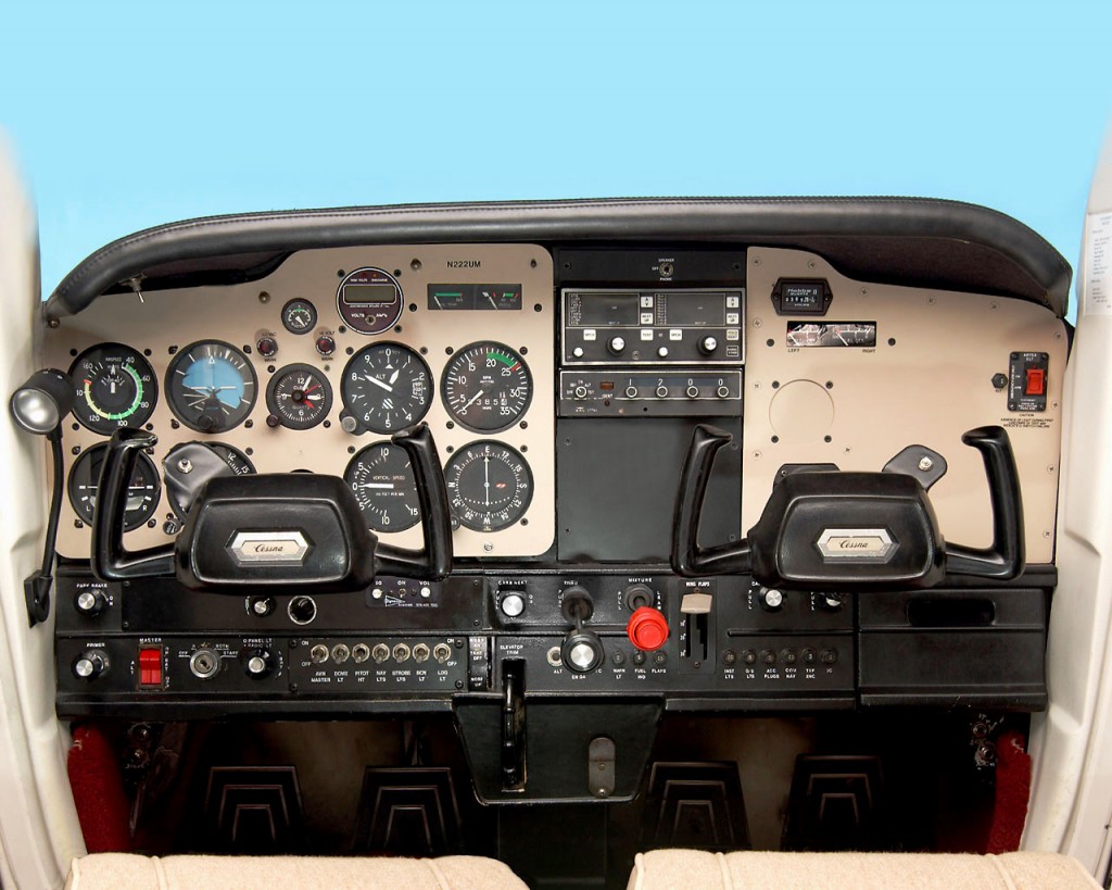 Light Aircraft Cockpit Image