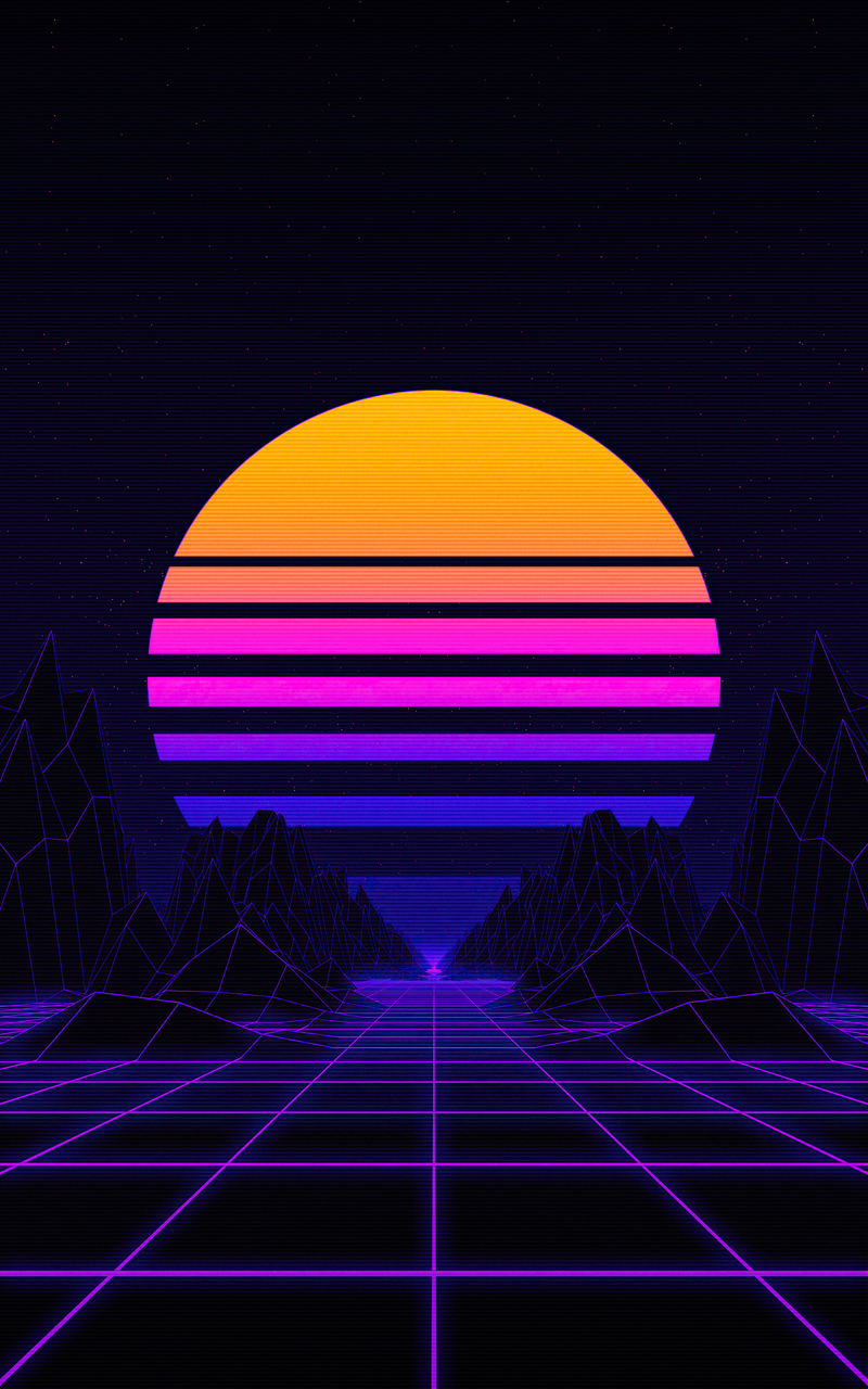 Retrowave Sun 4k Nexus 7, Samsung Galaxy Tab 10, Note Android Tablets HD 4k Wallpaper, Image, Background, Photo and Picture
