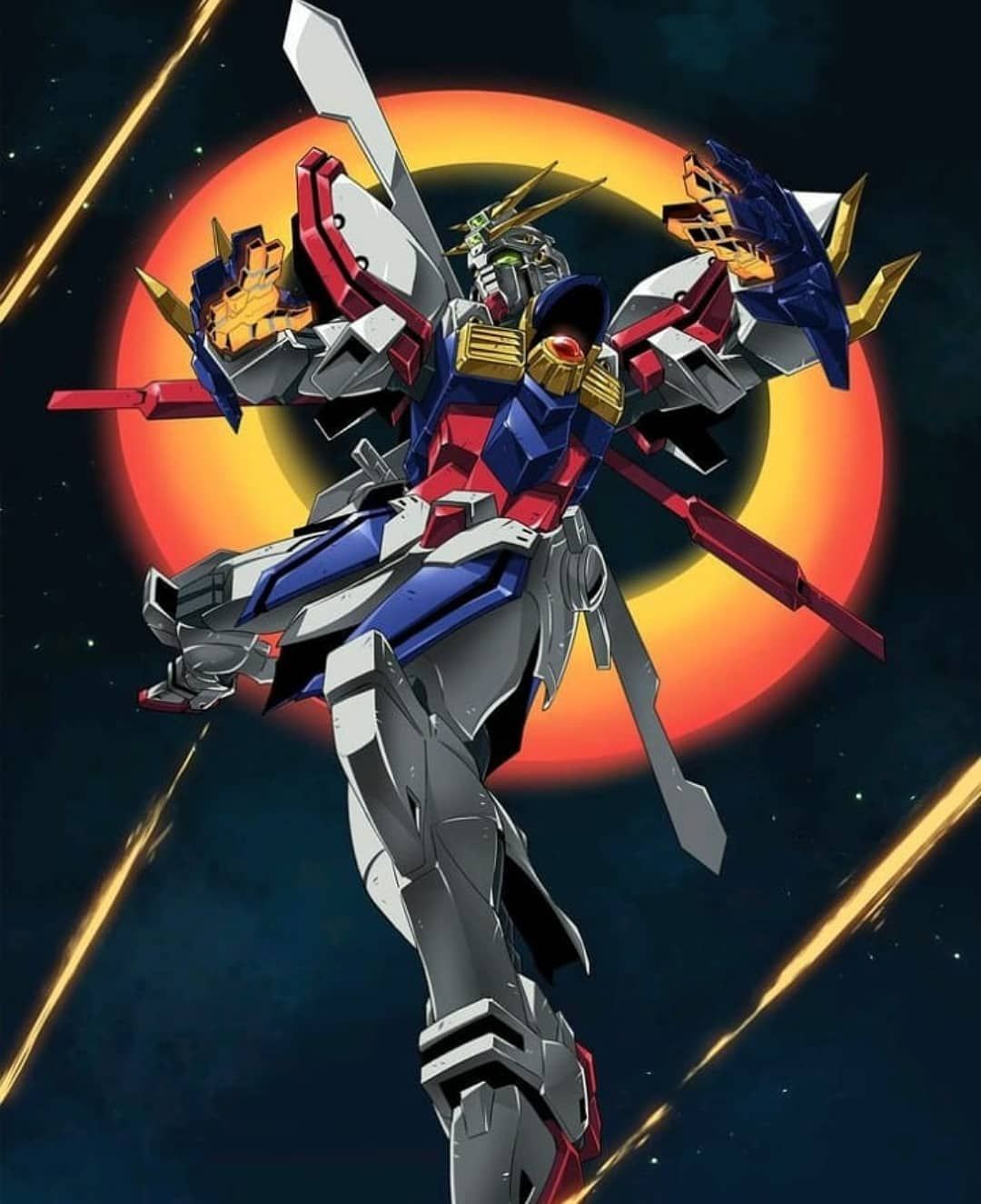 Planet Gundam On Instagram: “#Artwork, #illustration Burning God Gundam Source,. Gundam Art, Gundam, Gundam Wallpaper