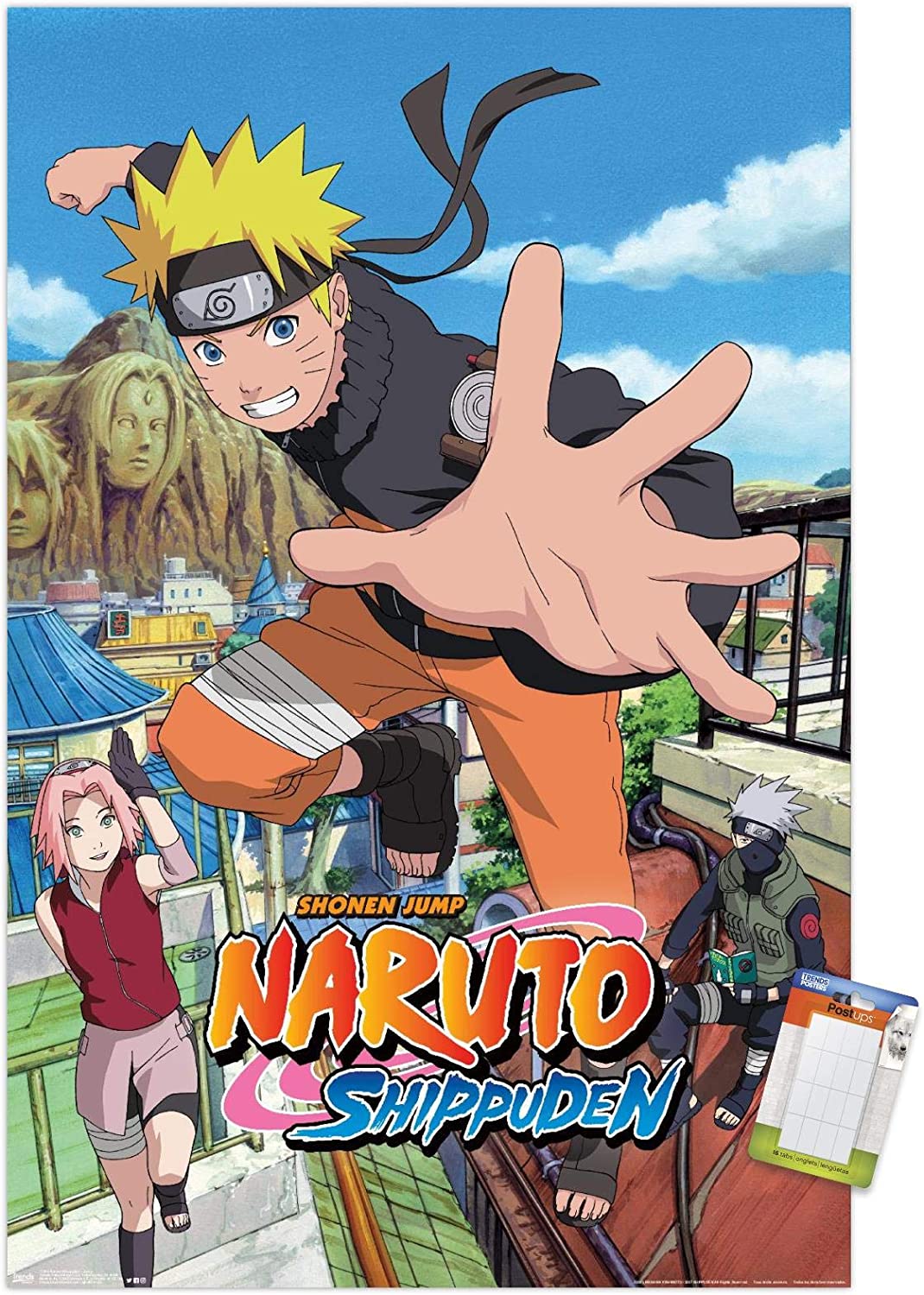 Trends International Naruto Shippuden Wall Poster, 22.375 x Poster & Mount Bundle, Everything Else