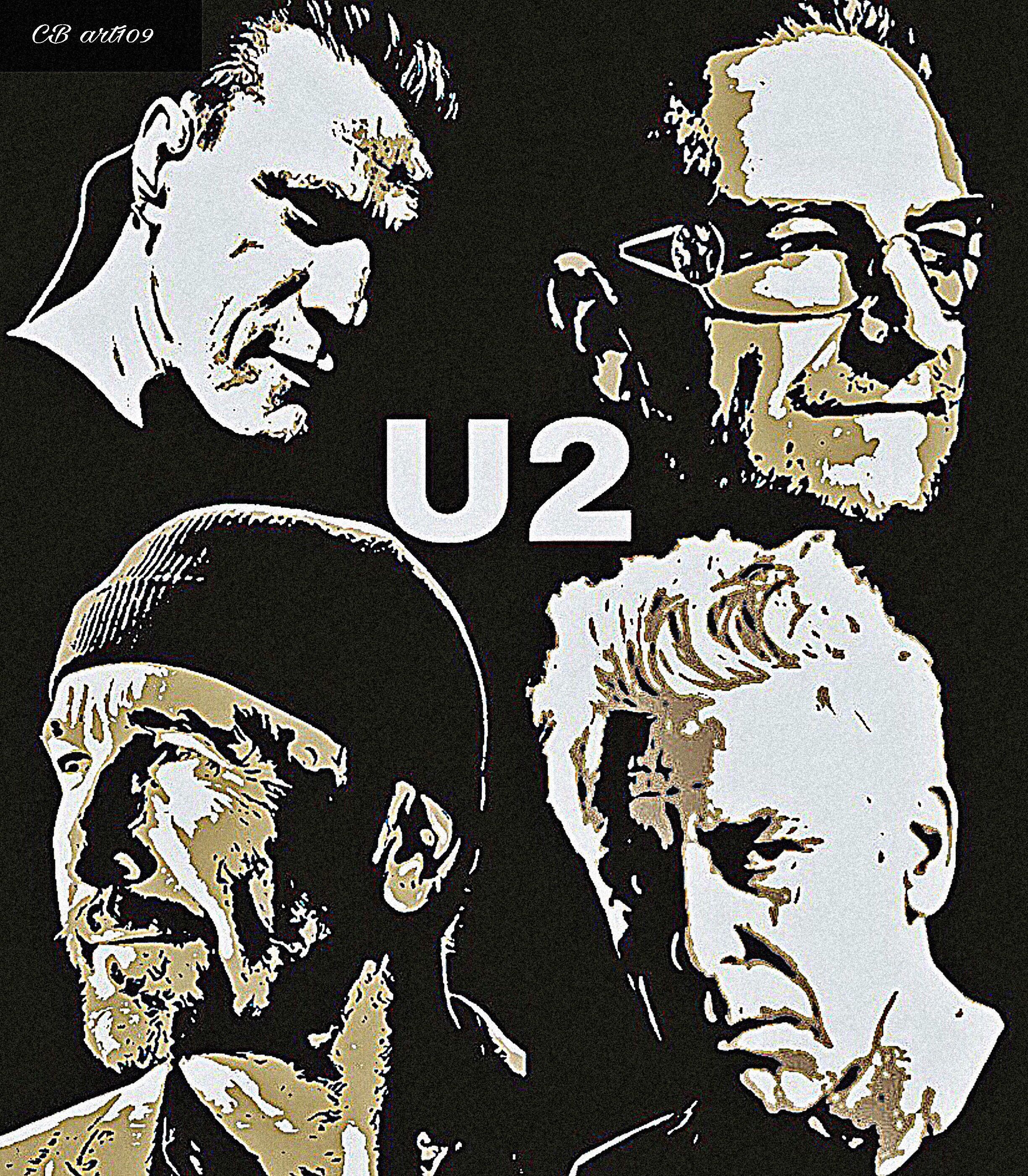 U2. Drawing people, Drawings, Band wallpaper