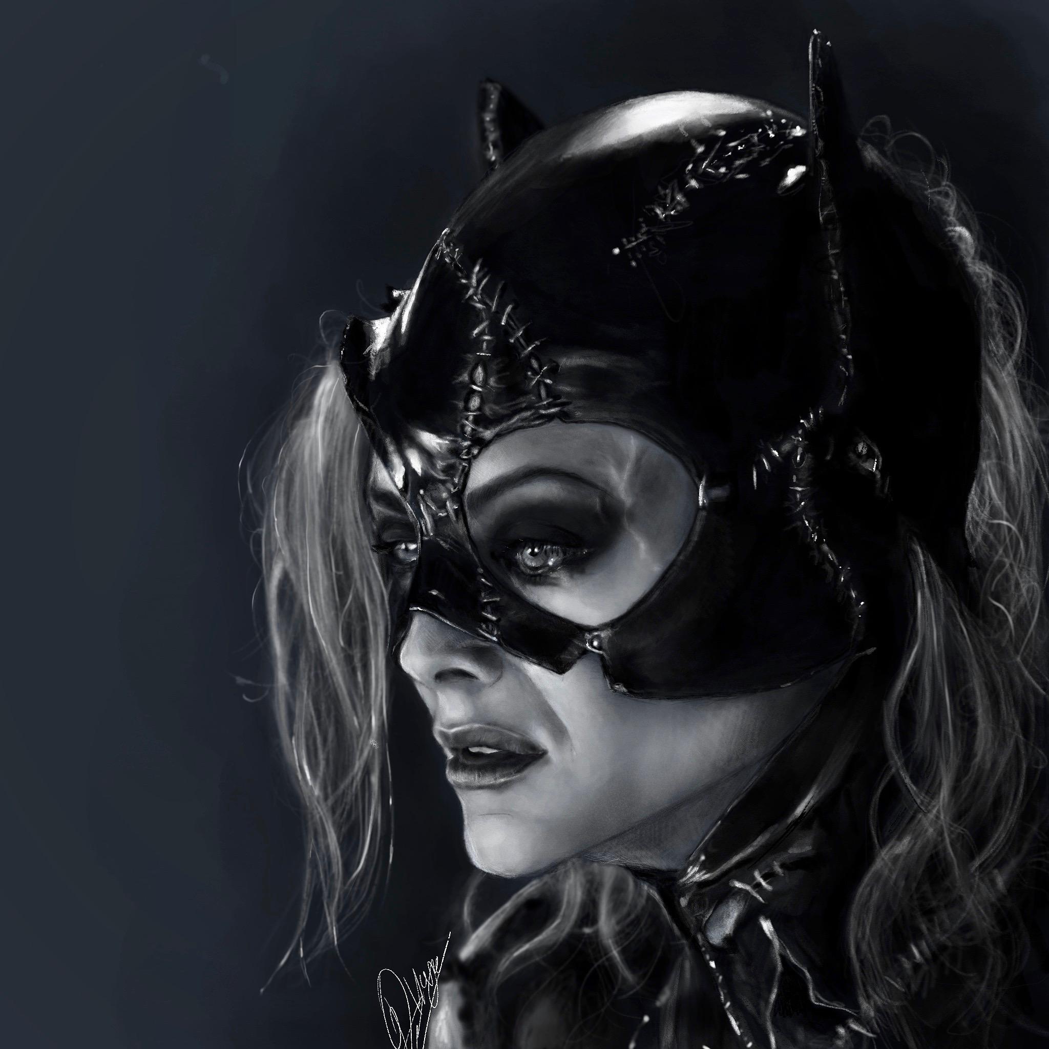 FANART:Michelle Pfeiffer as Catwoman, drawn