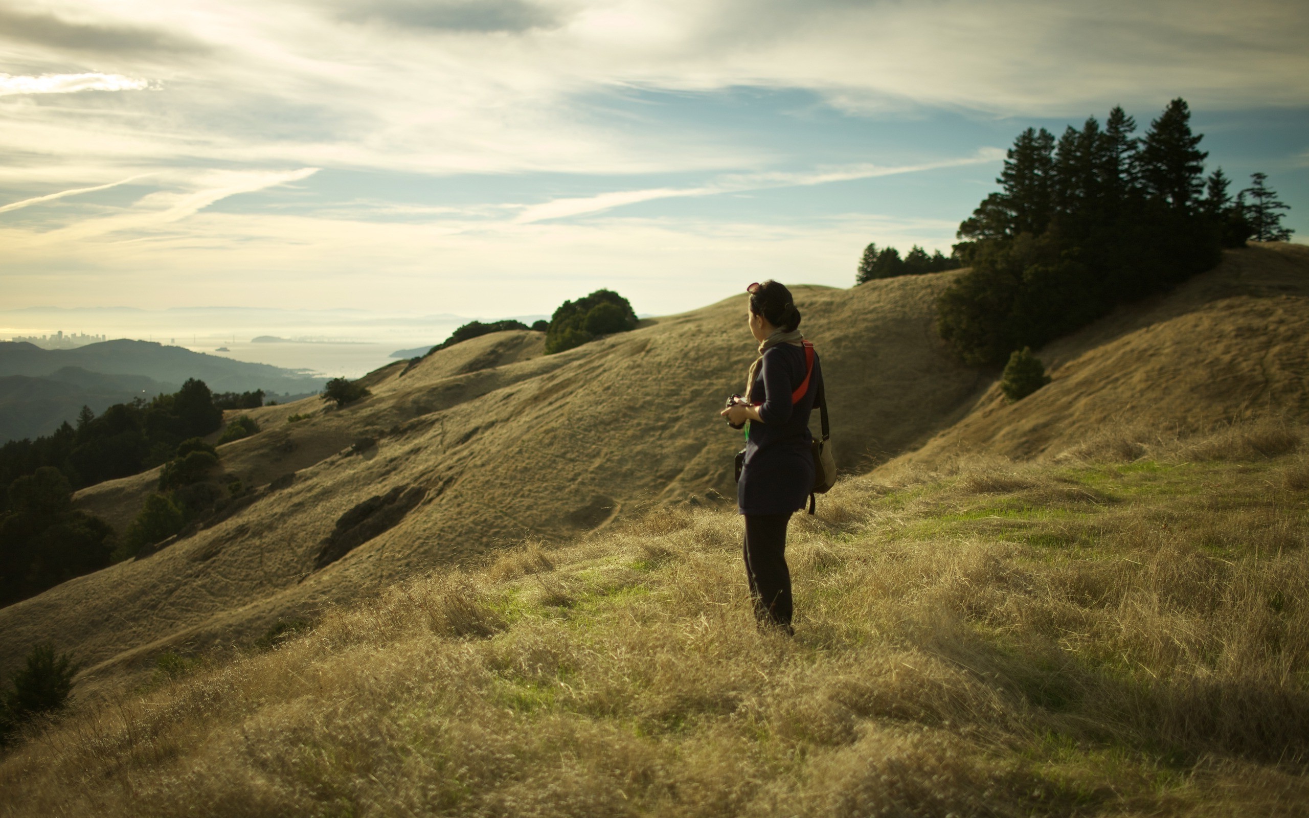 landscape, Women Wallpaper HD / Desktop and Mobile Background