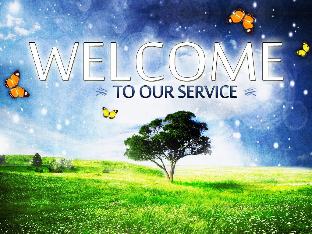 spring welcome to church backgrounds