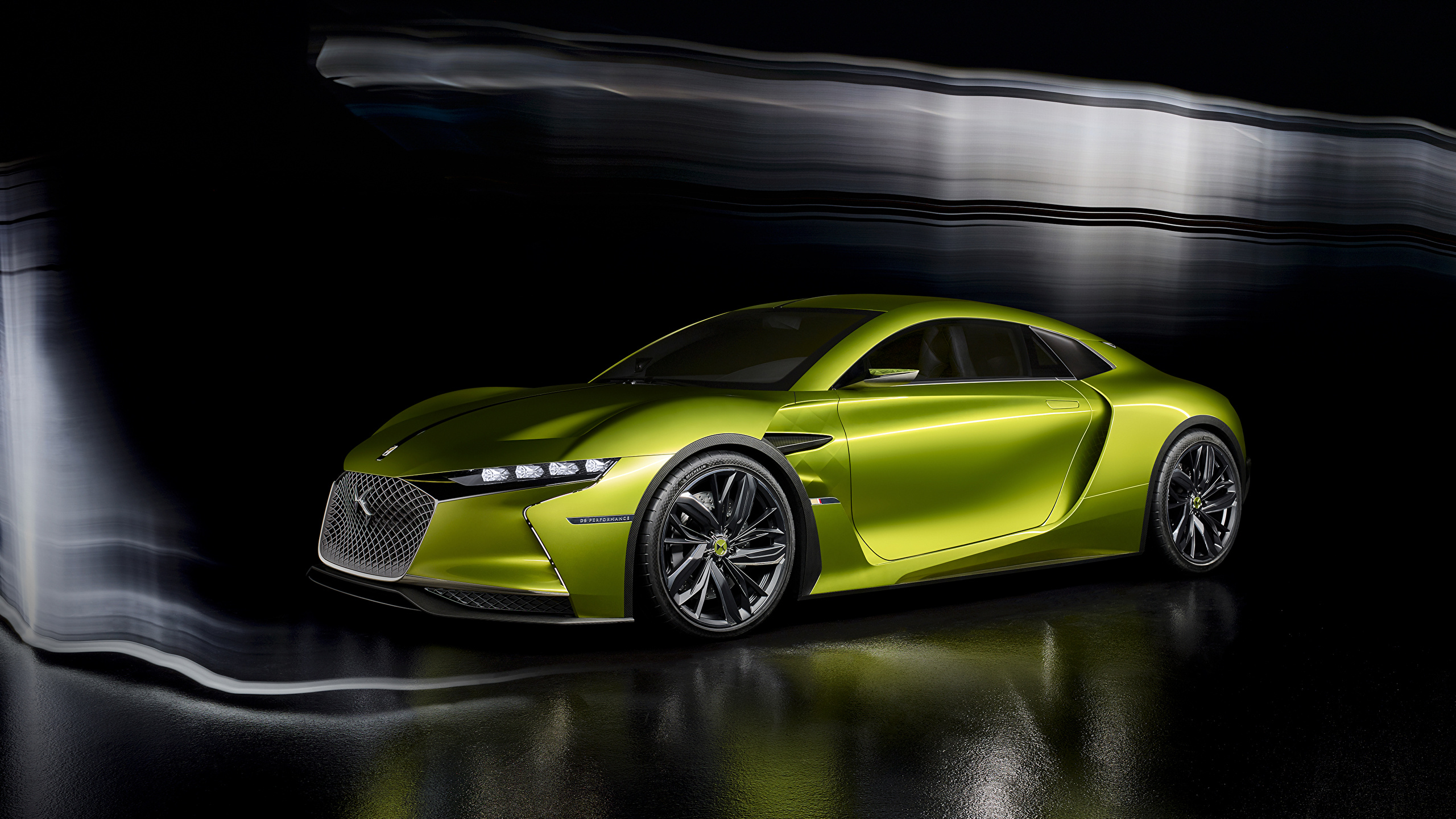 Photo Citroen 2016 DS E Tense Concept Yellow Green 2560x1440