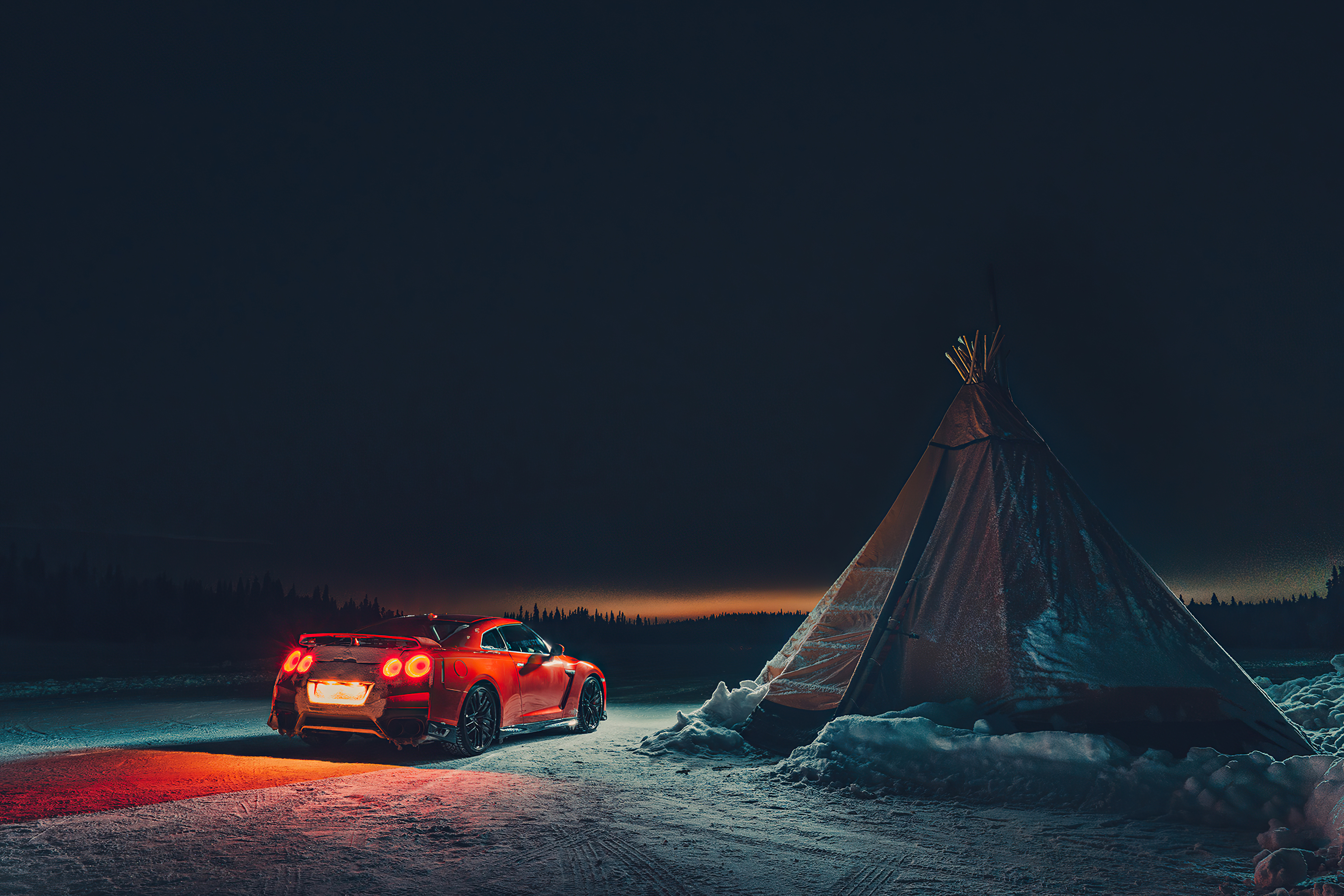 Nissan Gtr Camping, iPhone, Desktop HD Background / Wallpaper (1080p, 4k) (png / jpg)