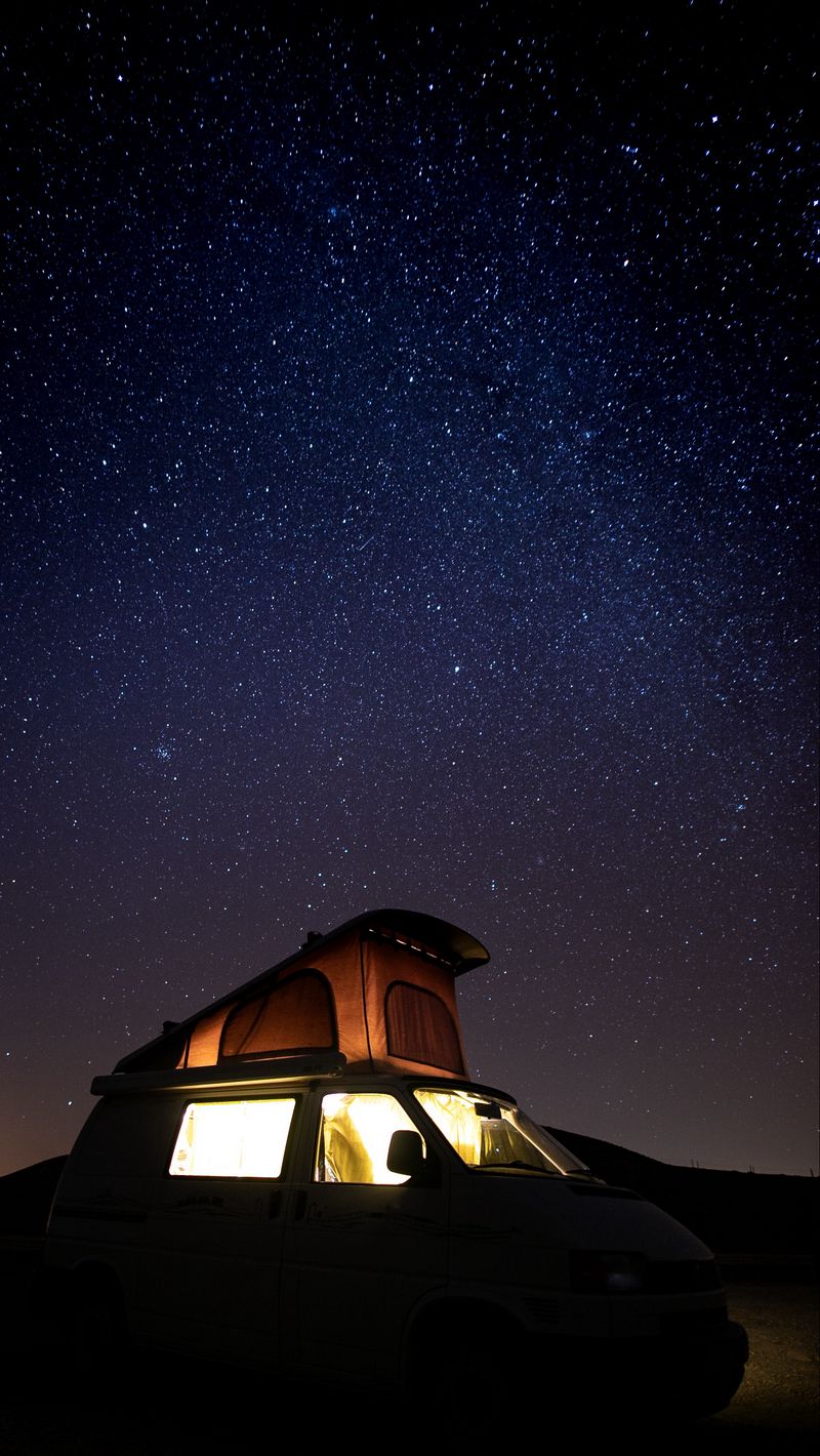 Download Wallpaper 800x1420 Car, Starry Sky, Camping, Travel Iphone Se 5s 5c 5 For Parallax HD Background