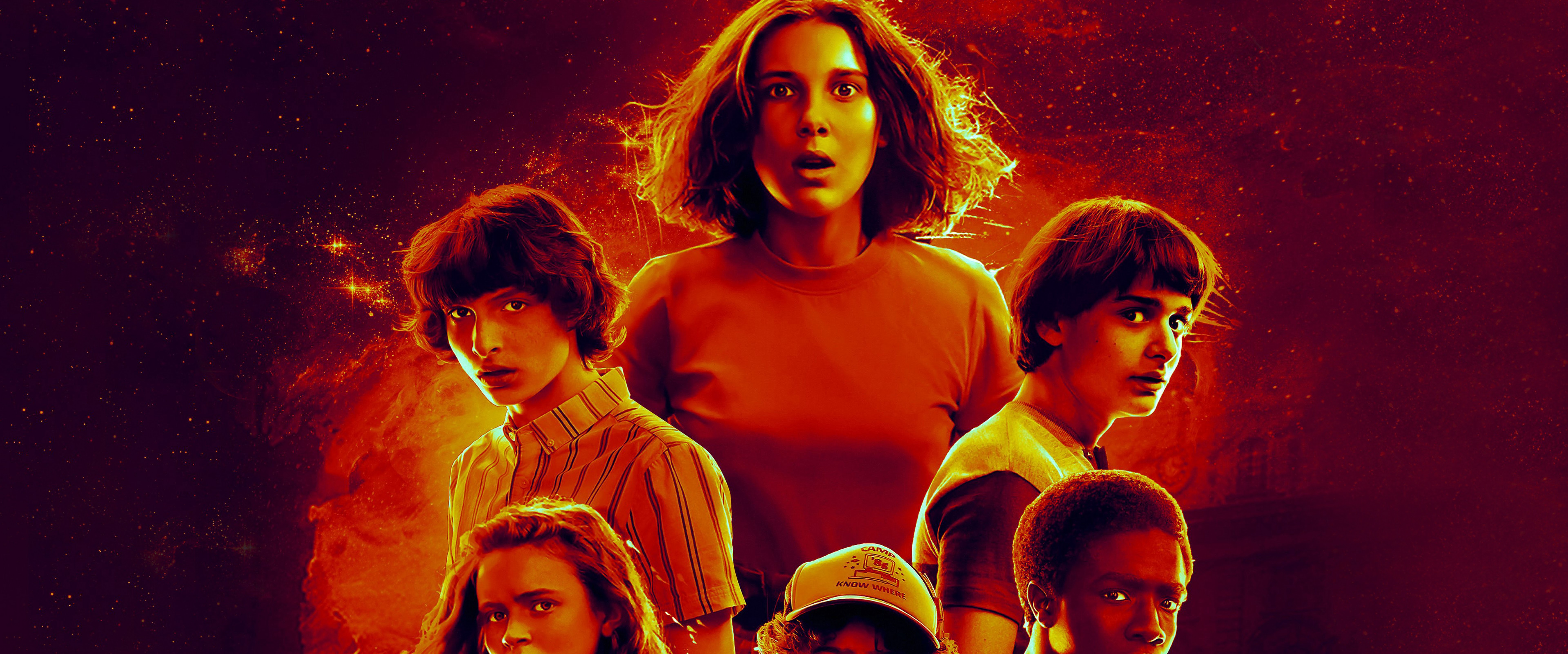 Stranger Things Season 3 Characters 4K Wallpaper