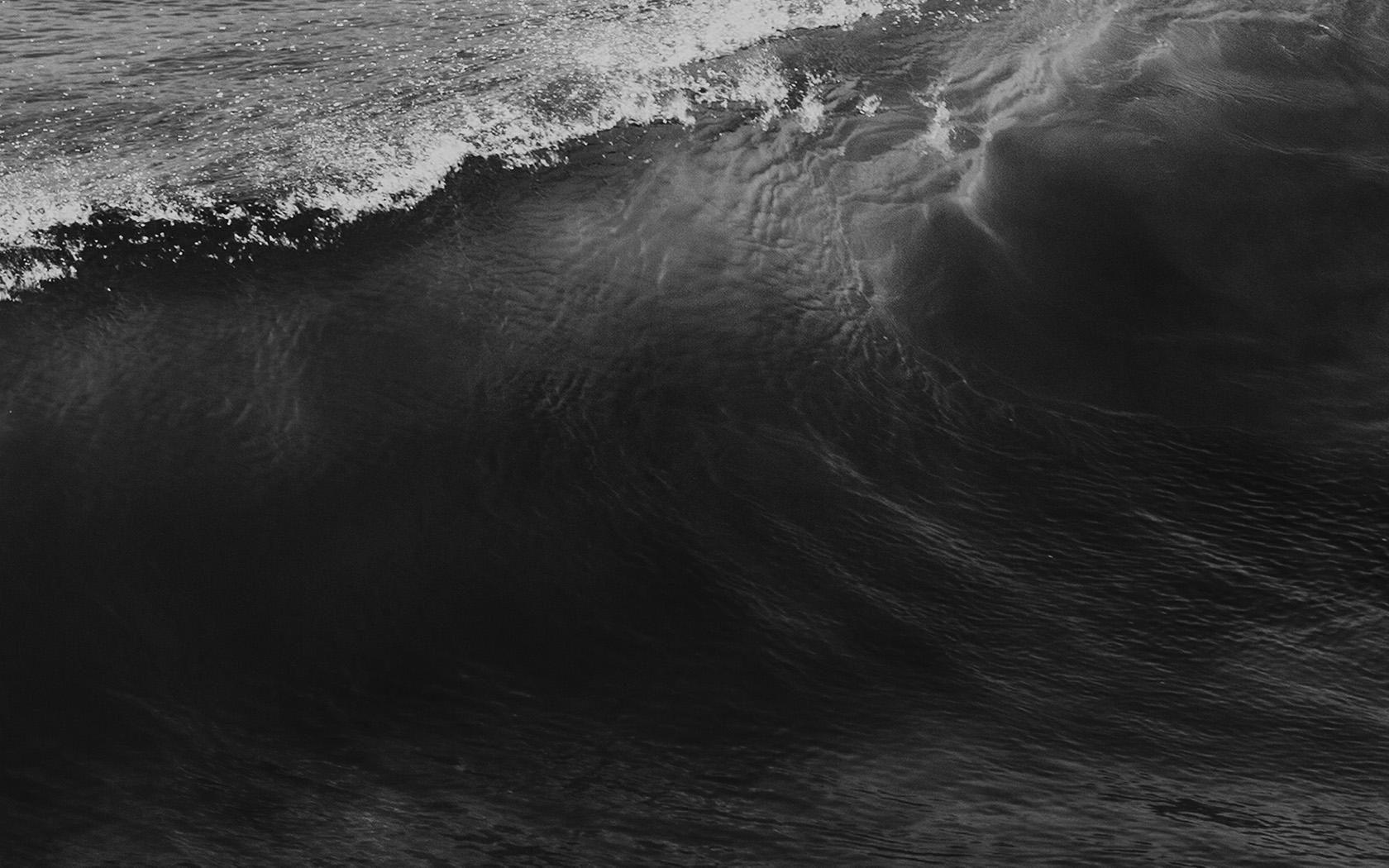 wallpaper for desktop, laptop. wave sea ocean summer dark bw